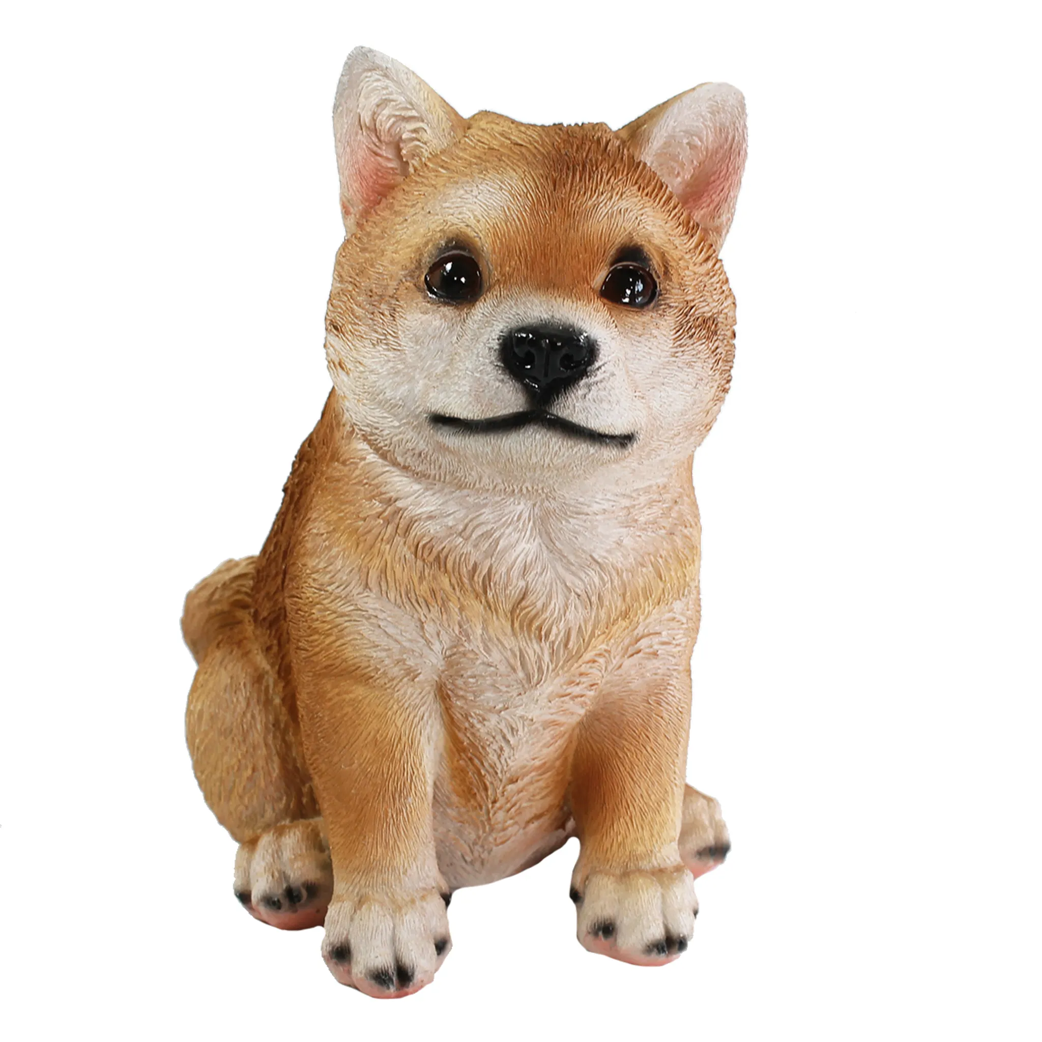 Hunde Figur Shiba Inu sitzend Hund Tierfigur