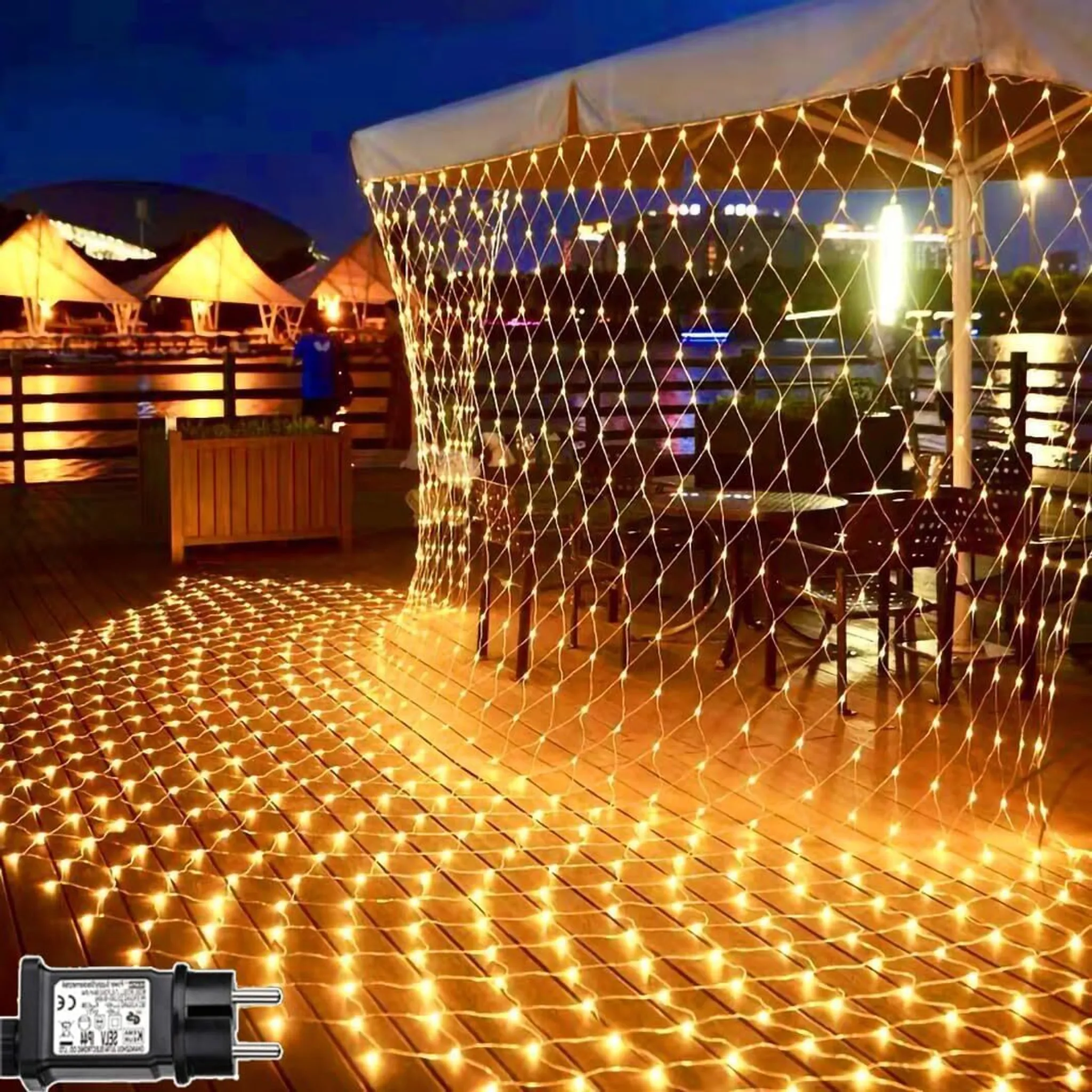 XUNATA LED Streifen Warmweiß, 17 M, IP65 Wasserdicht, 60 LEDs/m, 220V – Für Küche, Treppe, Deko