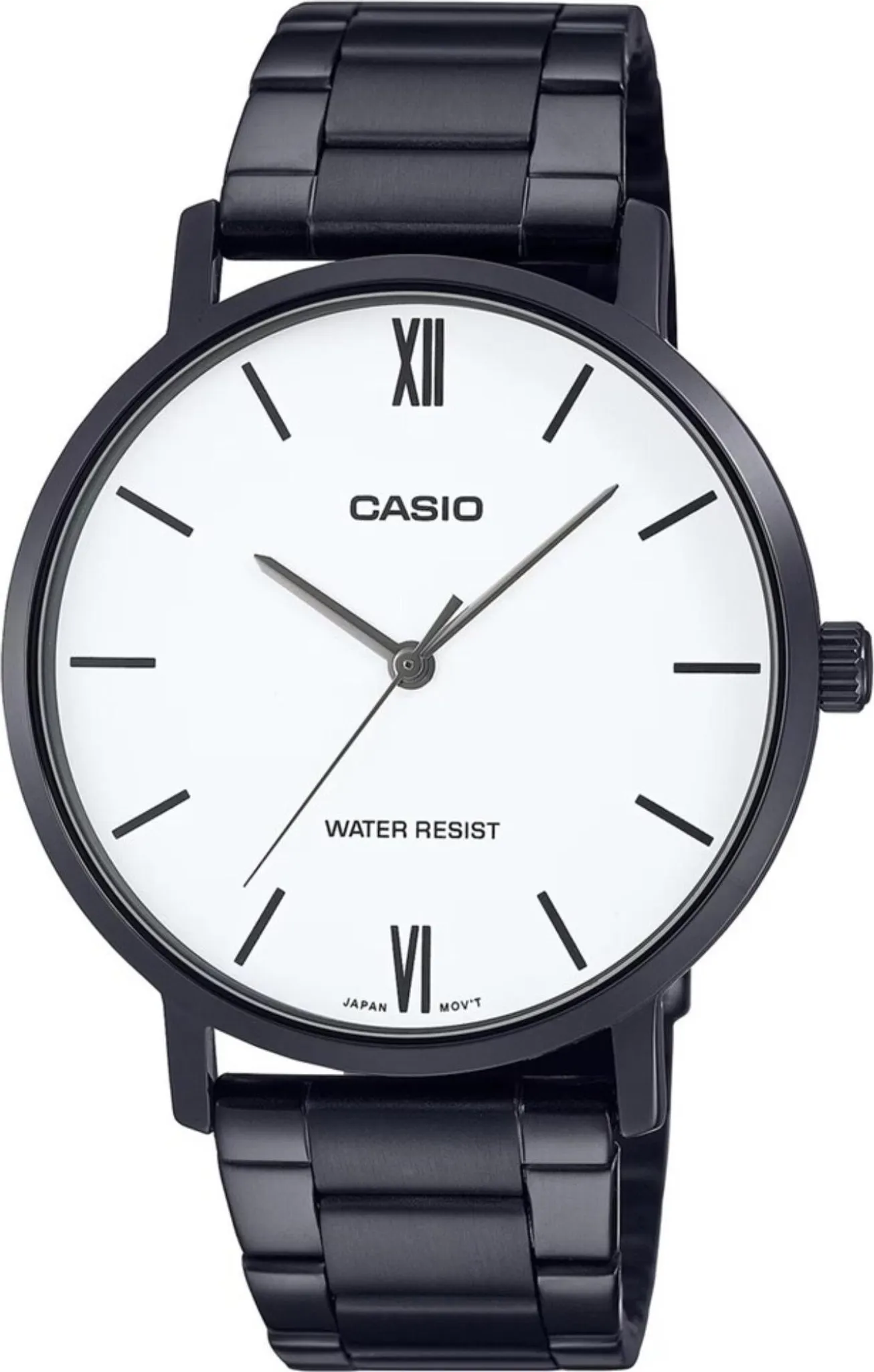 Casio MTP-VD02G-1E Orologio Uomo Acciaio – Quadrante Nero – Datario – 41 Mm – Impermeabile 30 M