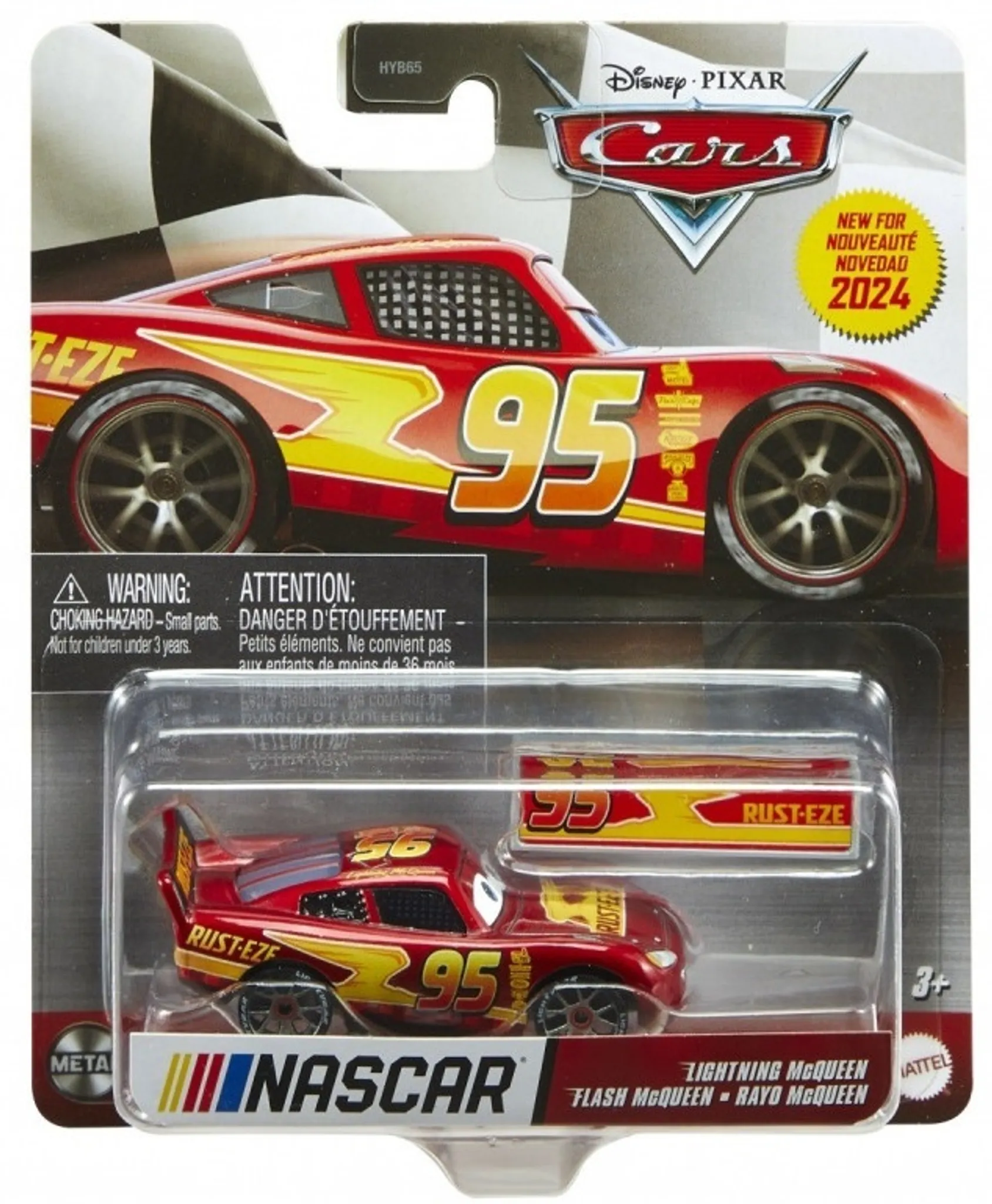 Lightning McQueen - Rennwagen - Rust-Eze 95, Nascar Race Lightning McQueen - Rennwagen - Rust-Eze 95, Nascar Race