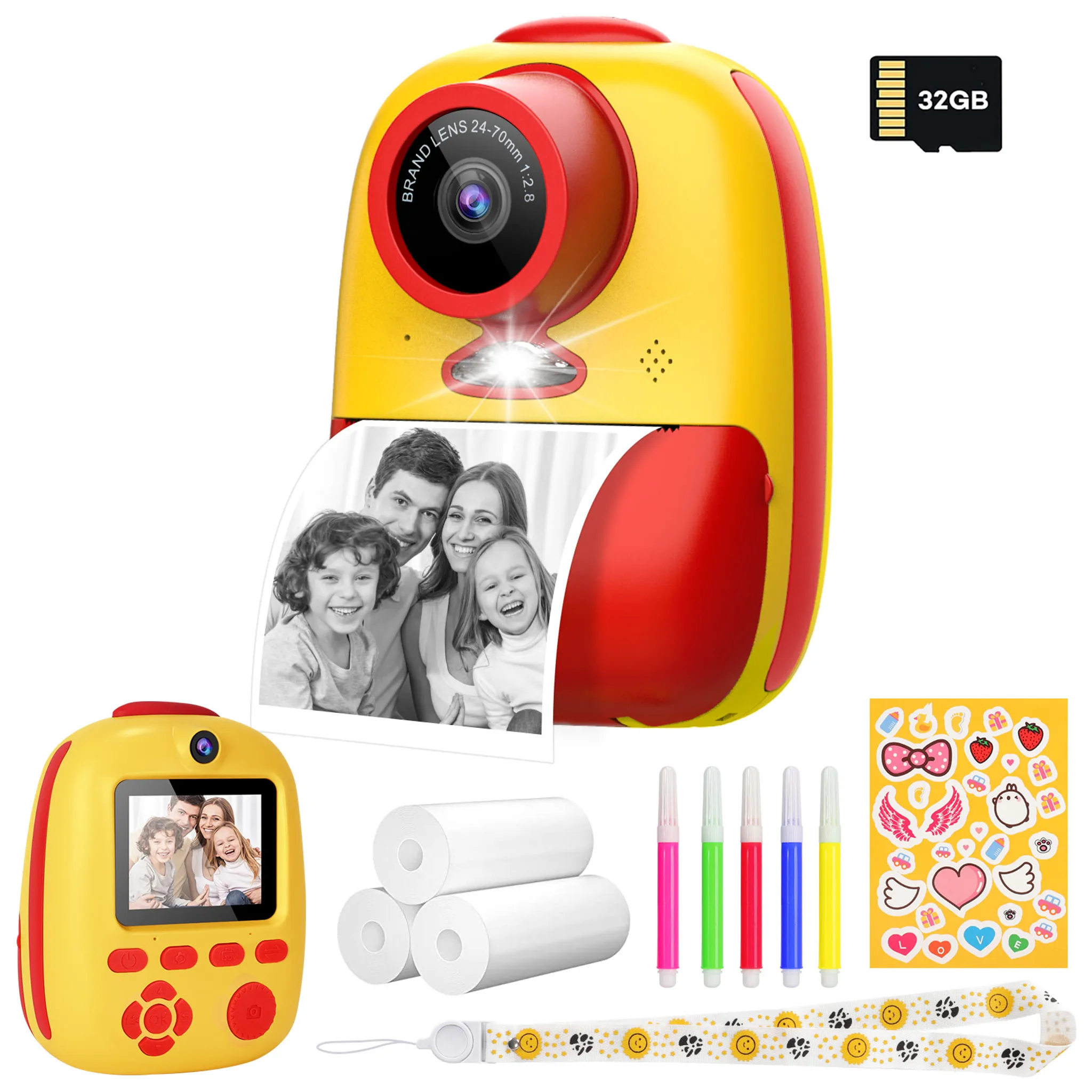 VTech Kinderkamera KidiZoom Print Cam mit Sofortbild-Ausdruck rot