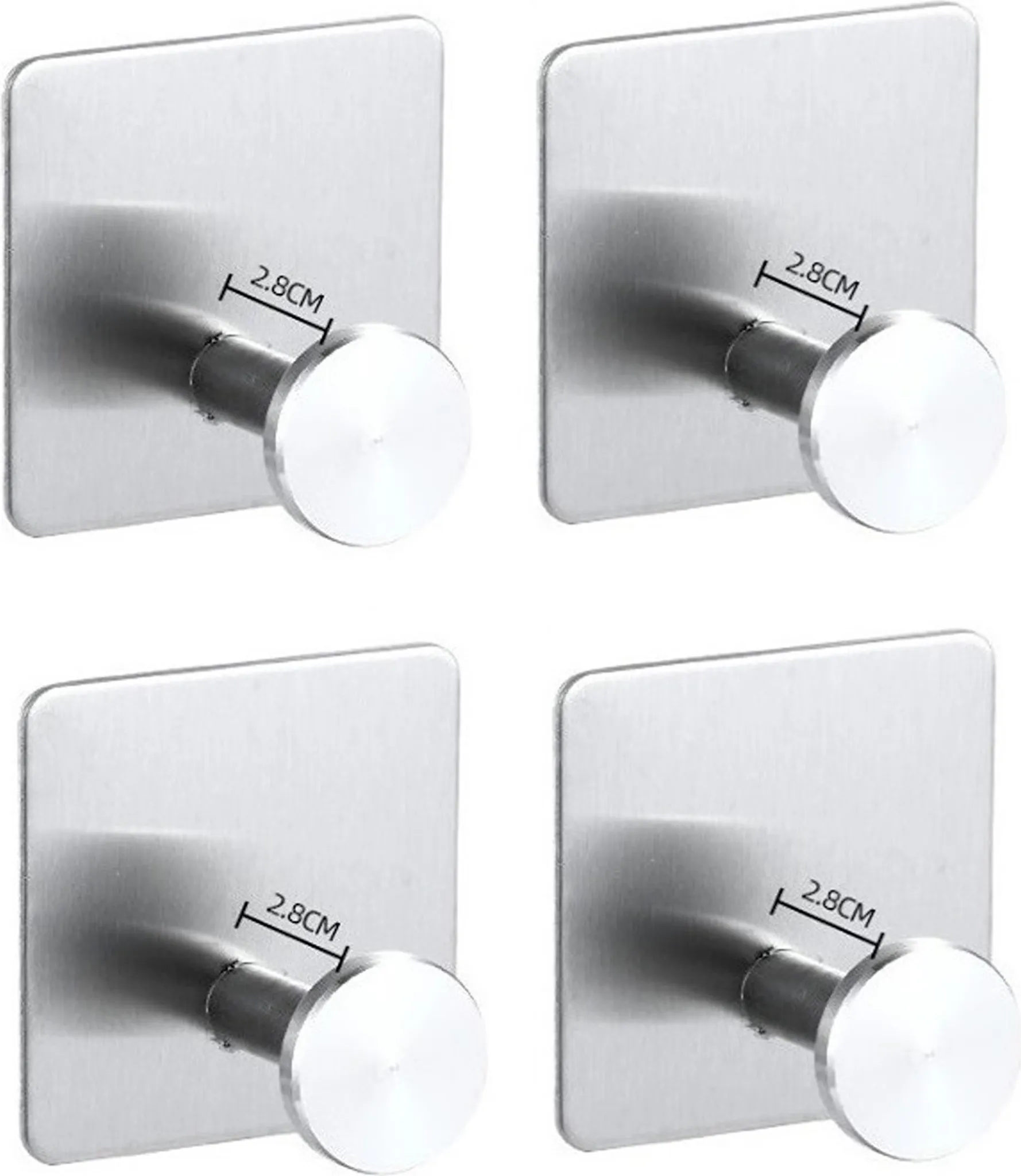 4-teiliges Badezimmer-Set Aus Chrom – Inkl. Handtuchring, Toilettenpapierhalter & 2 Haken, Für Wandmontage