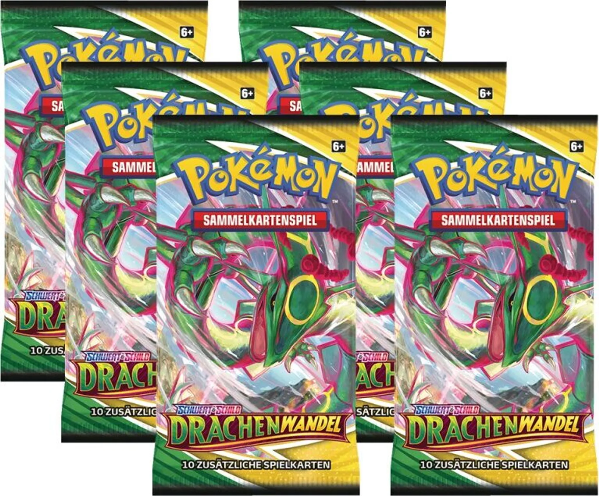 Pokemon SWSH07 - Drachenwandel - 6 Booster - Deutsch Pokemon SWSH07 - Drachenwandel - 6 Booster - Deutsch
