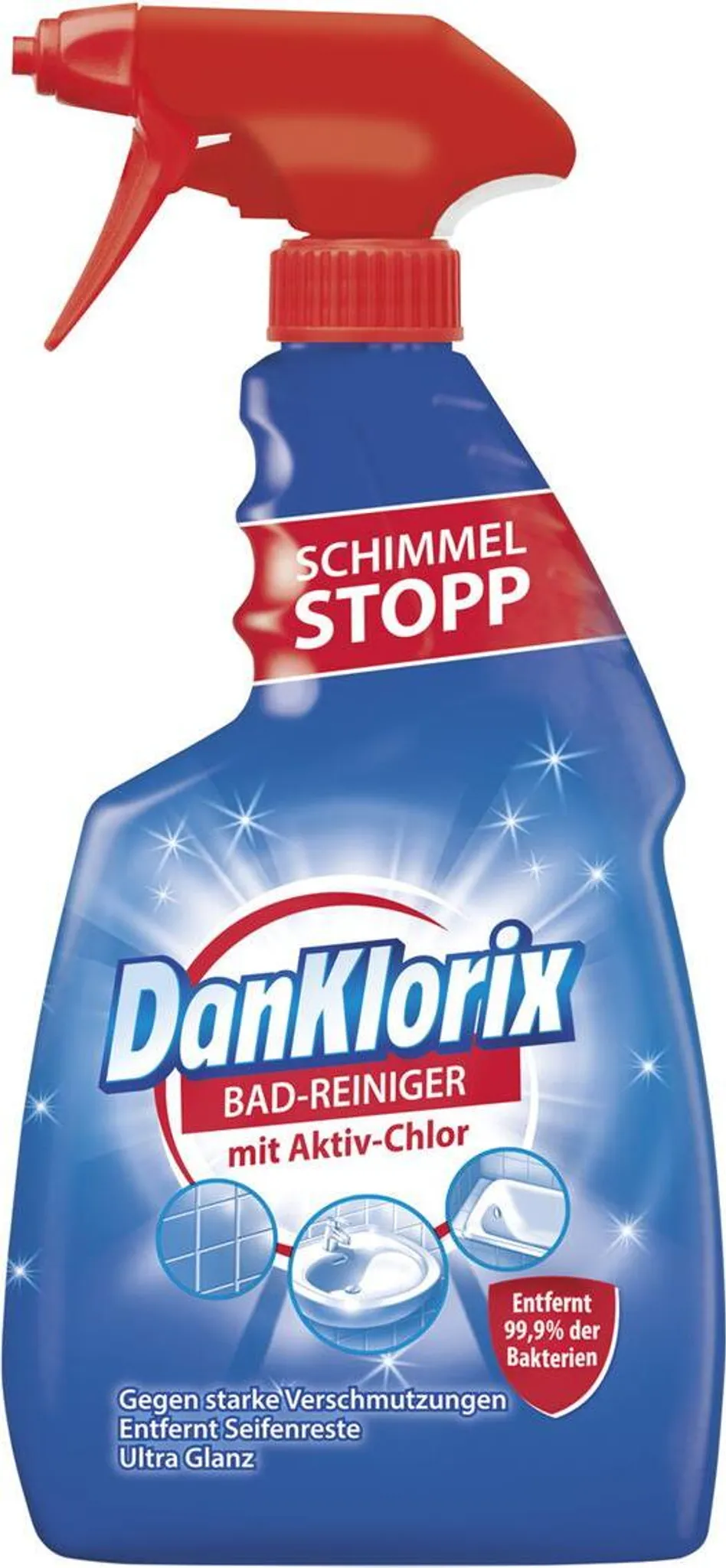 DanKlorix, Aktiv-Chlor-Badreiniger, 750 ml Allzweckreiniger
