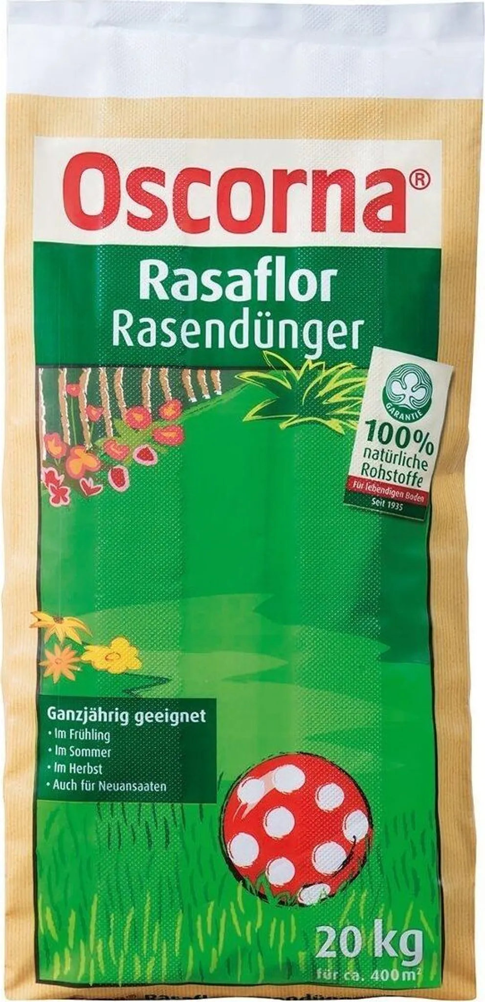 Rasendnger Oscorna Rasaflor Organischer Dnger 20 kg 400