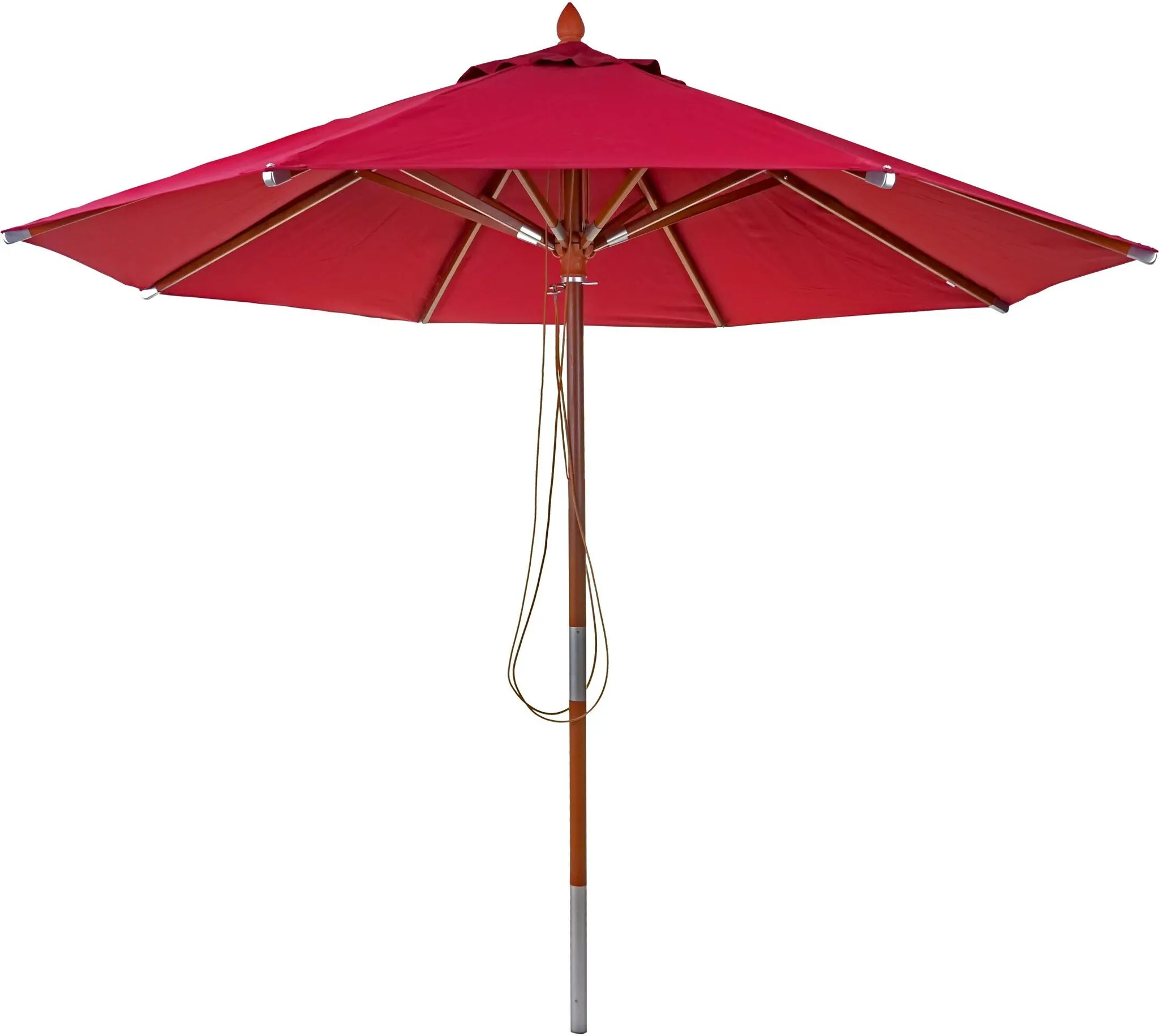 Mendler Gastronomie-Ampelschirm HWC-A96 – 4 M, Rund, Drehbar Mit Kurbel (Polyester/Alu)