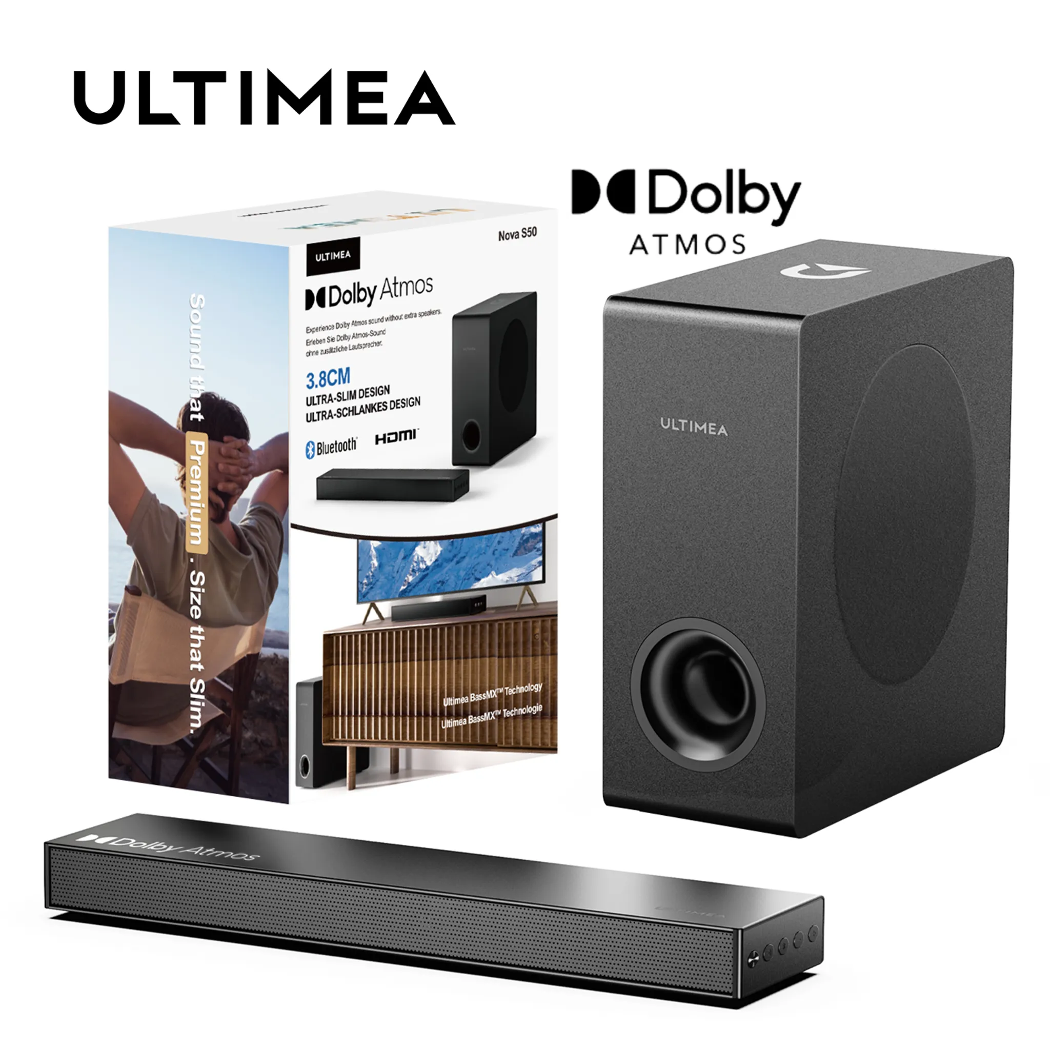 Ultimea Nova S50 - Dolby Atmos Soundbar für