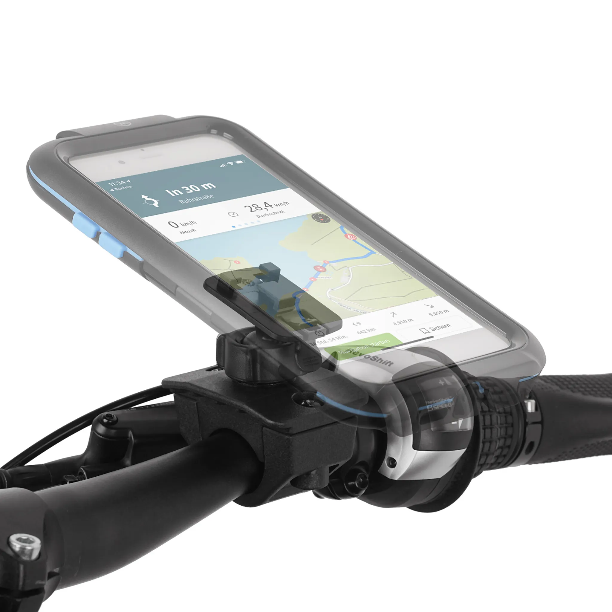K-S-Trade für Apple iPhone 15 Pro Smartphone-Halterung, (Handyhalterung das  Fahrrad Halter Lenkstange Fahrradhalterung)