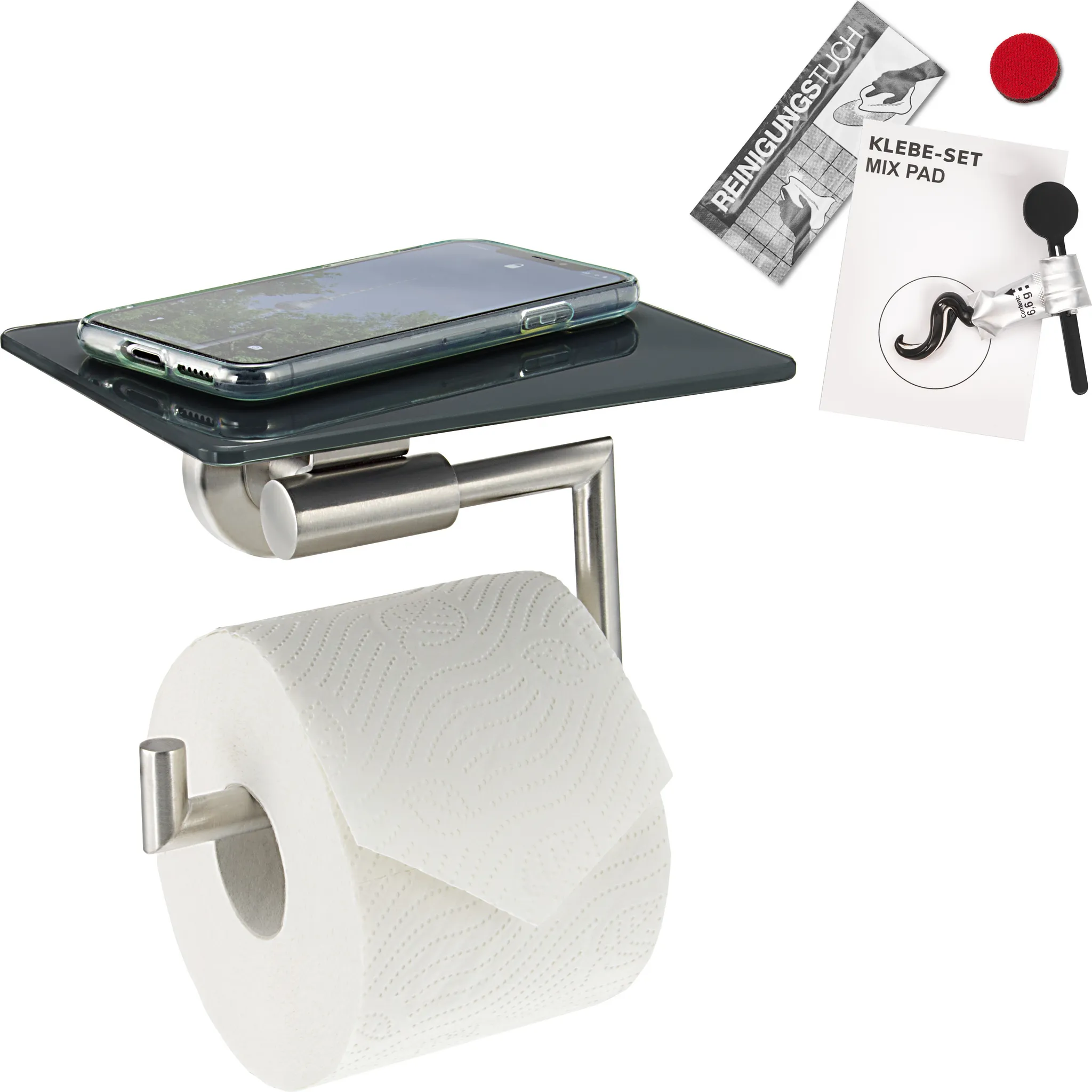 Bremermann Bad-Serie Lucente Tape Porte-Savon Autocollant En Verre Et