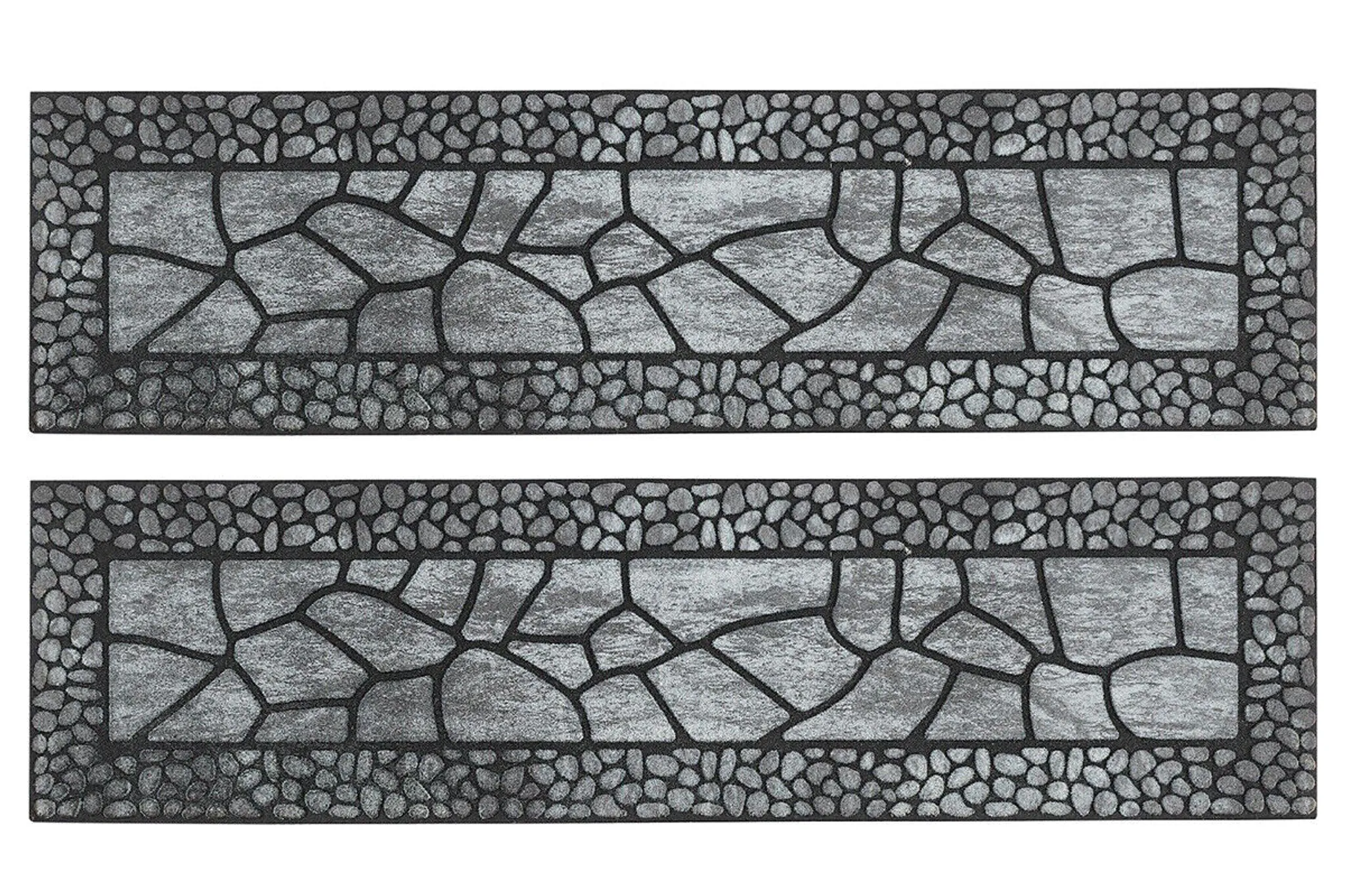 Gummimatte Schwarz 25 x 75 cm - Stufenmatten - Matten