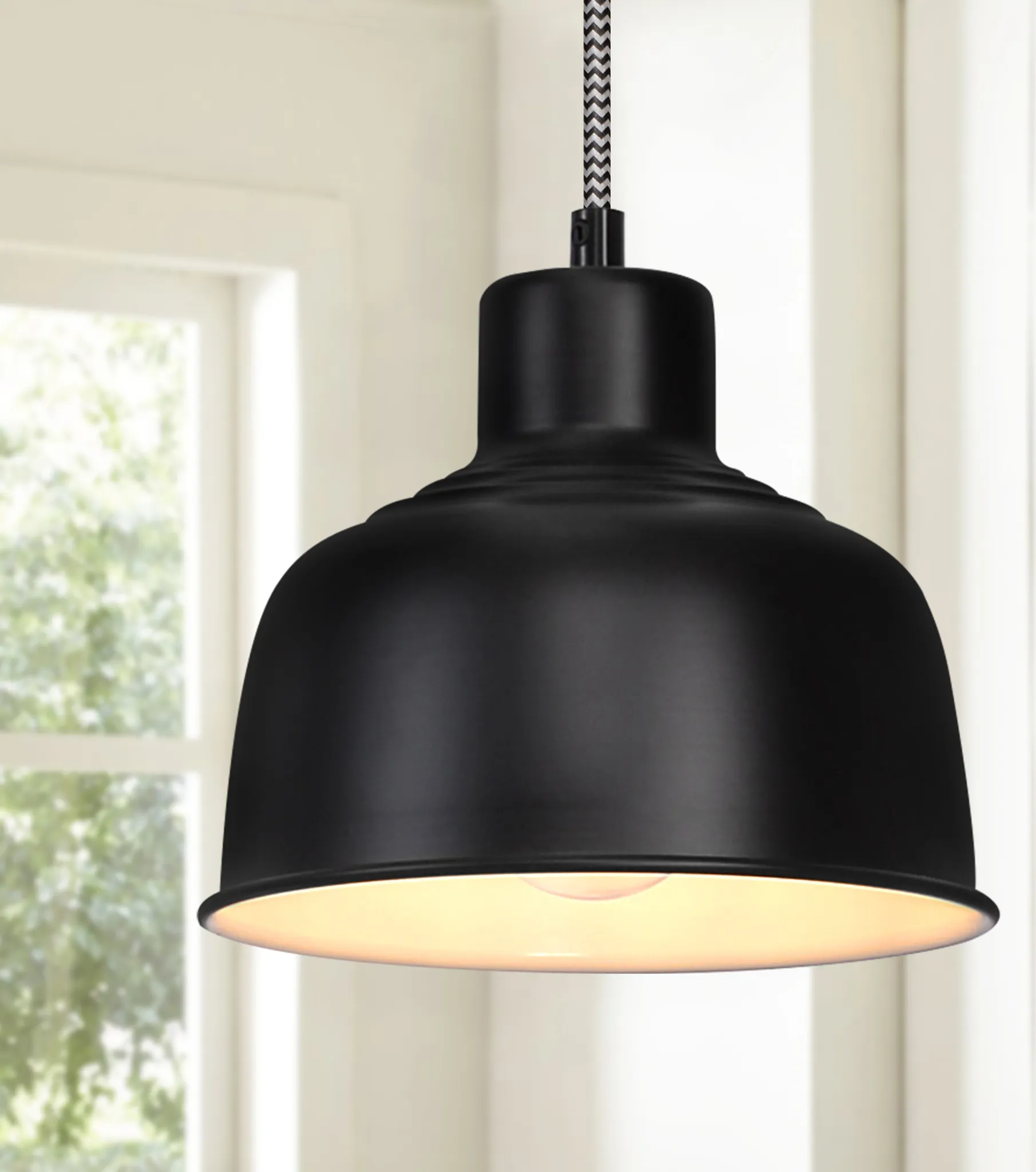 DELIPOP 3 Luci Lampade a sospensione Industriale, Vintage Metallo Lampadario in Stile Edison