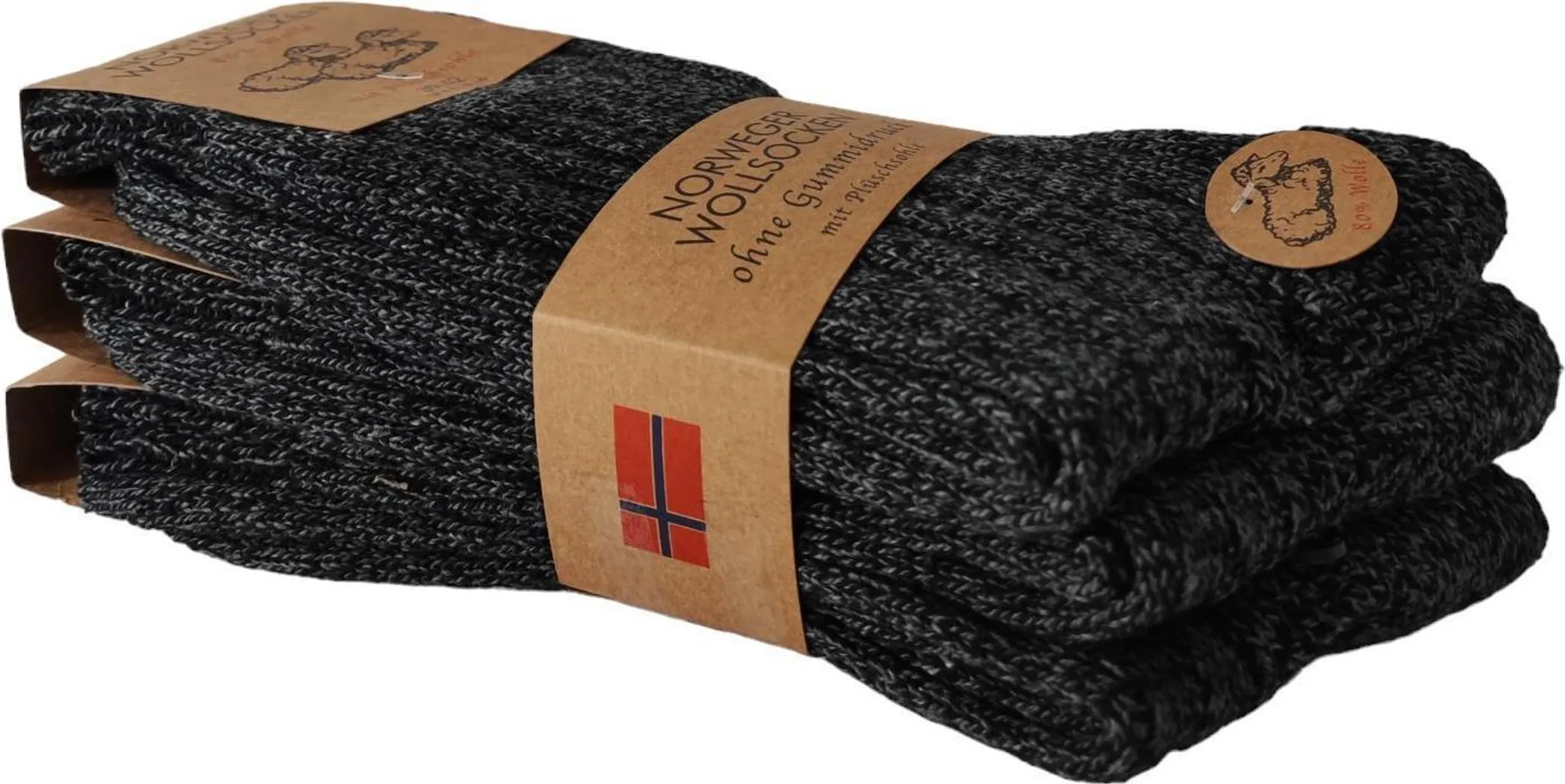 6 Paia Calzini Norvegesi Invernali In Lana - Uomo E Donna - Caldi, Morbidi E Antiscivolo - Colori Misti (Nero, Grigio, Antracite)