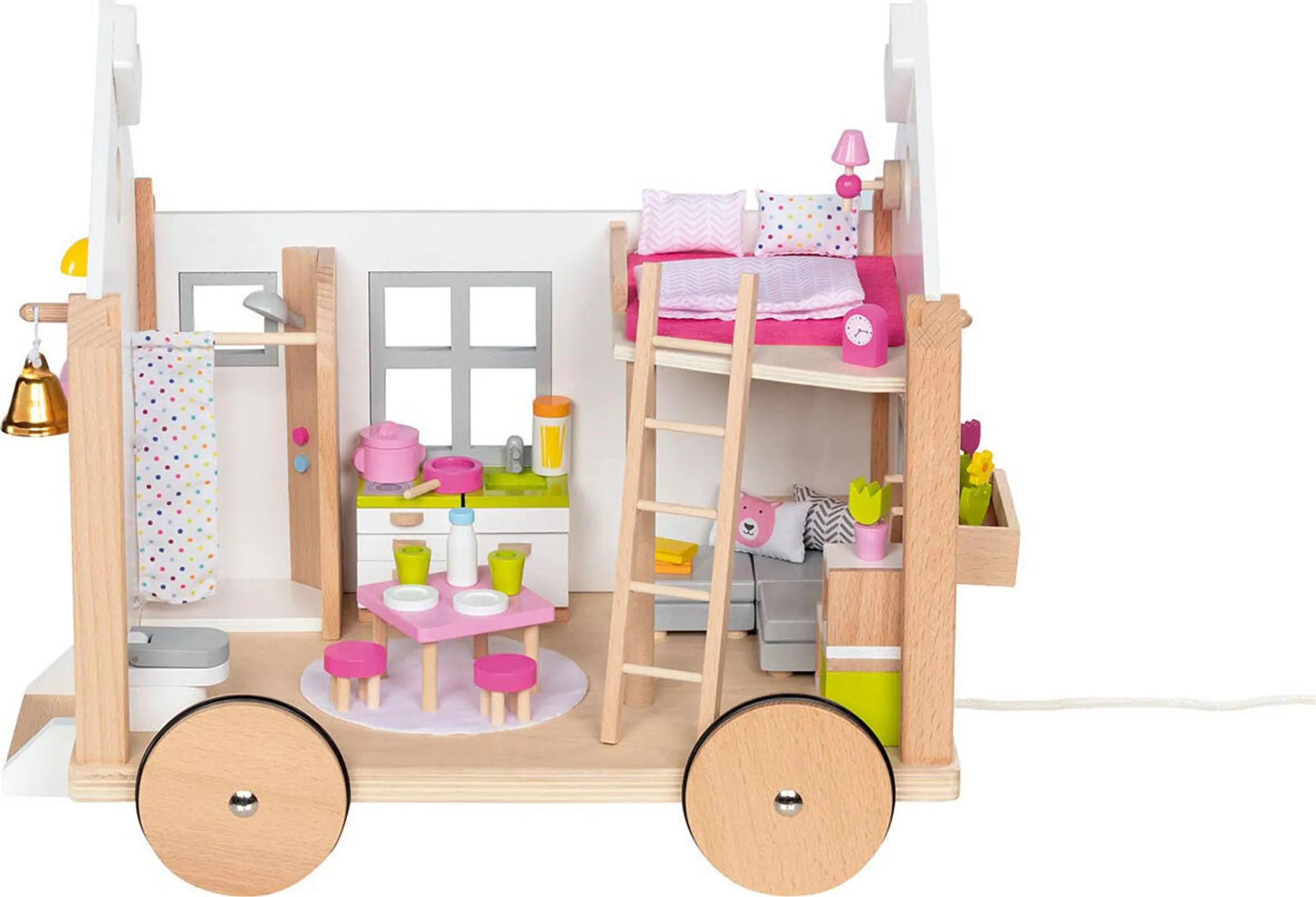 Puppenstuben & -häuser Freda Puppenmöbel Puppenhausmöbel 28 Teile Babybett Bettc