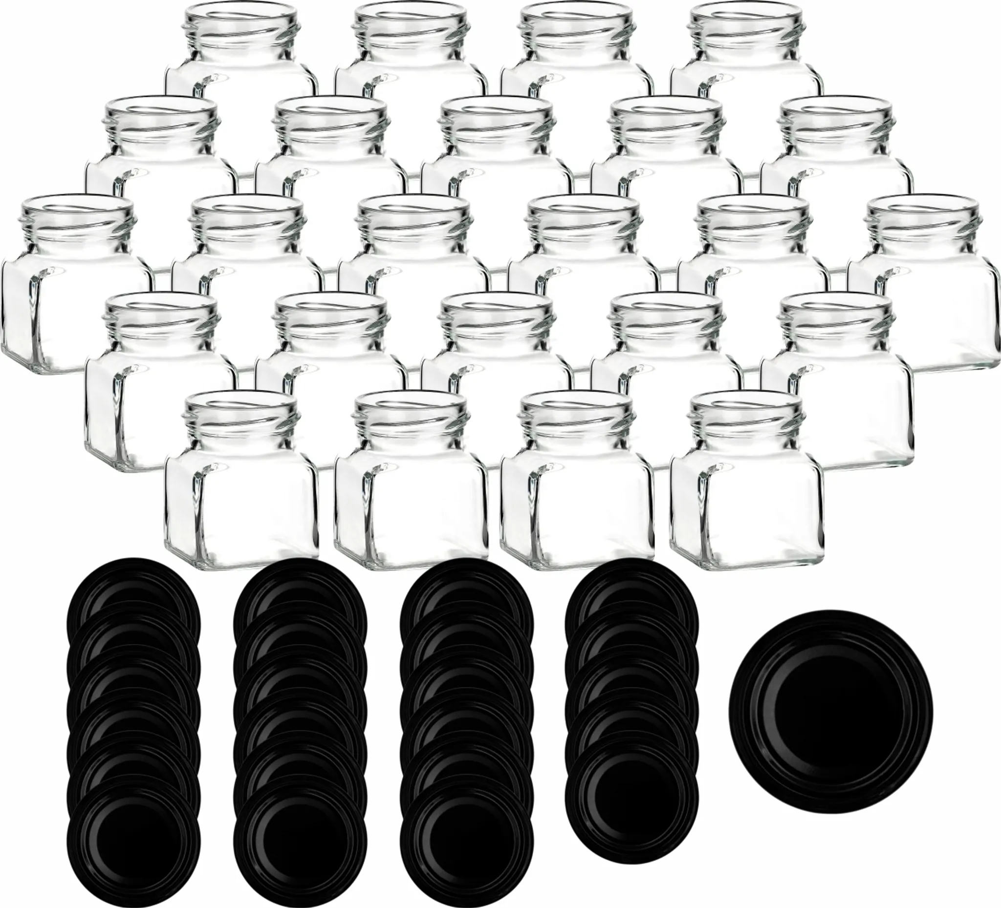 Barattoli In Vetro Con Coperchio A Vite 900 Ml - Si.li