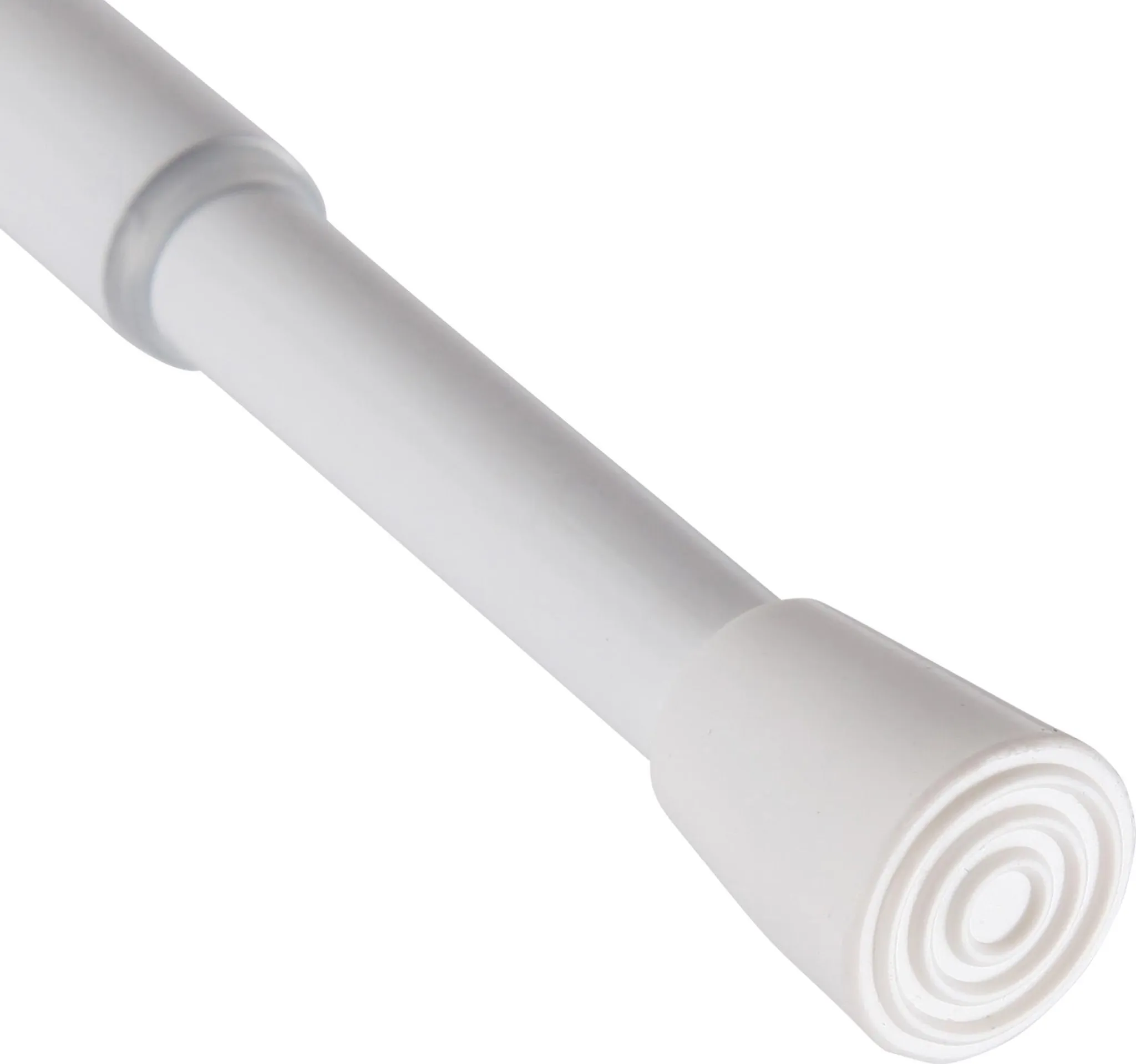 Klemmstange Weiß 120-210cm ausziehbar, Ø10/13mm, Gardinenstange ohne Bohren/Schrauben