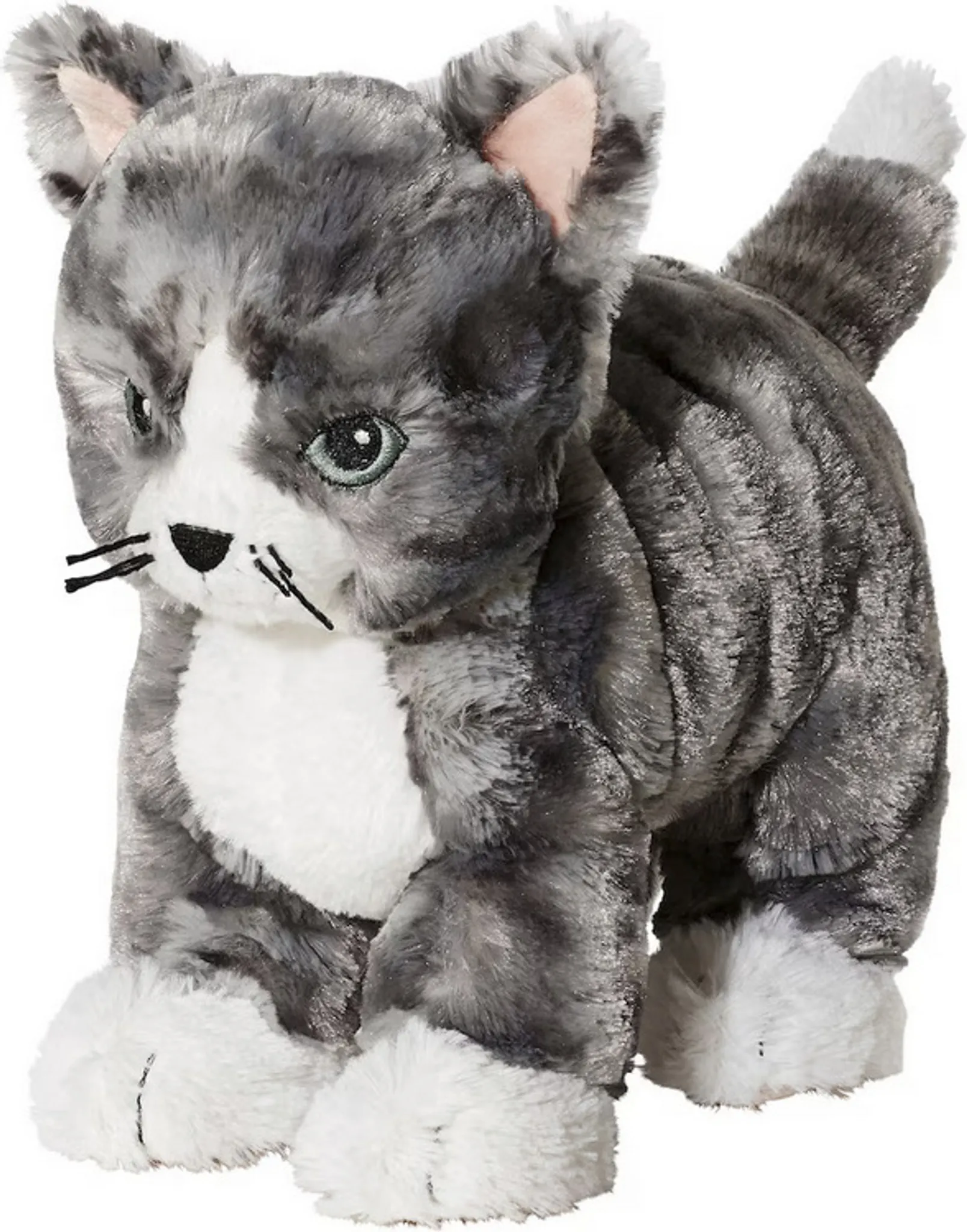 LILLEPLUTT Ikea Stofftier, Katze grau/wei Kuscheltiere