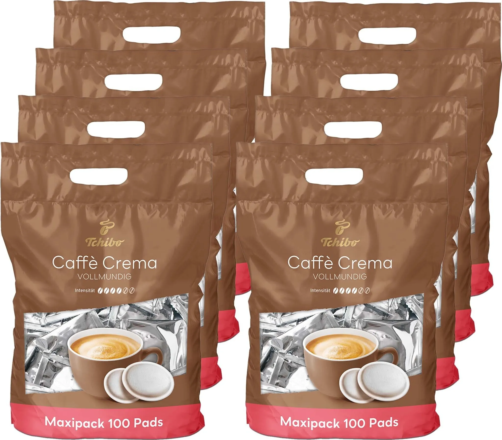 Eduscho Kaffeepads Vorratspack Maxi Packung, Caffè Crema, 384 Pads – 12