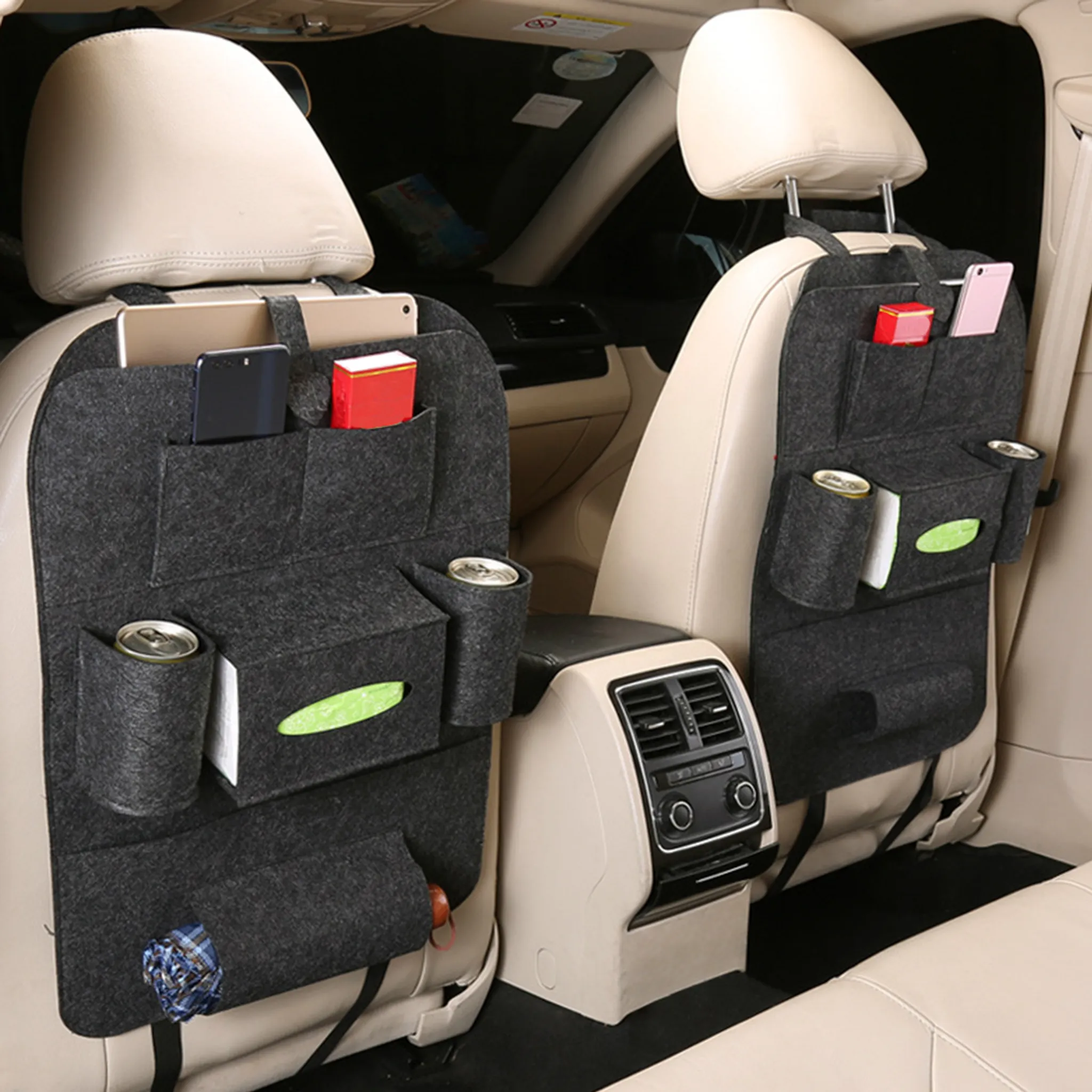 Schwarz 4 Stück Multifunktionaler Haken Für Autositz-rücksitz