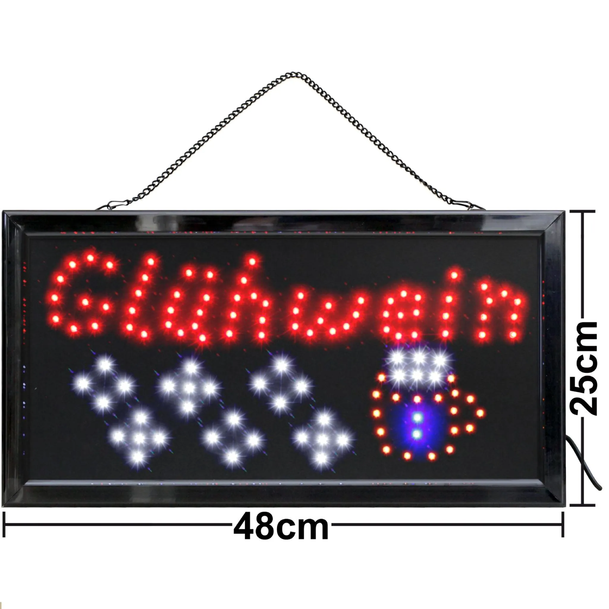 LED-Schild offen 50 x 25 cm  Einzigartige LED-Dekoration