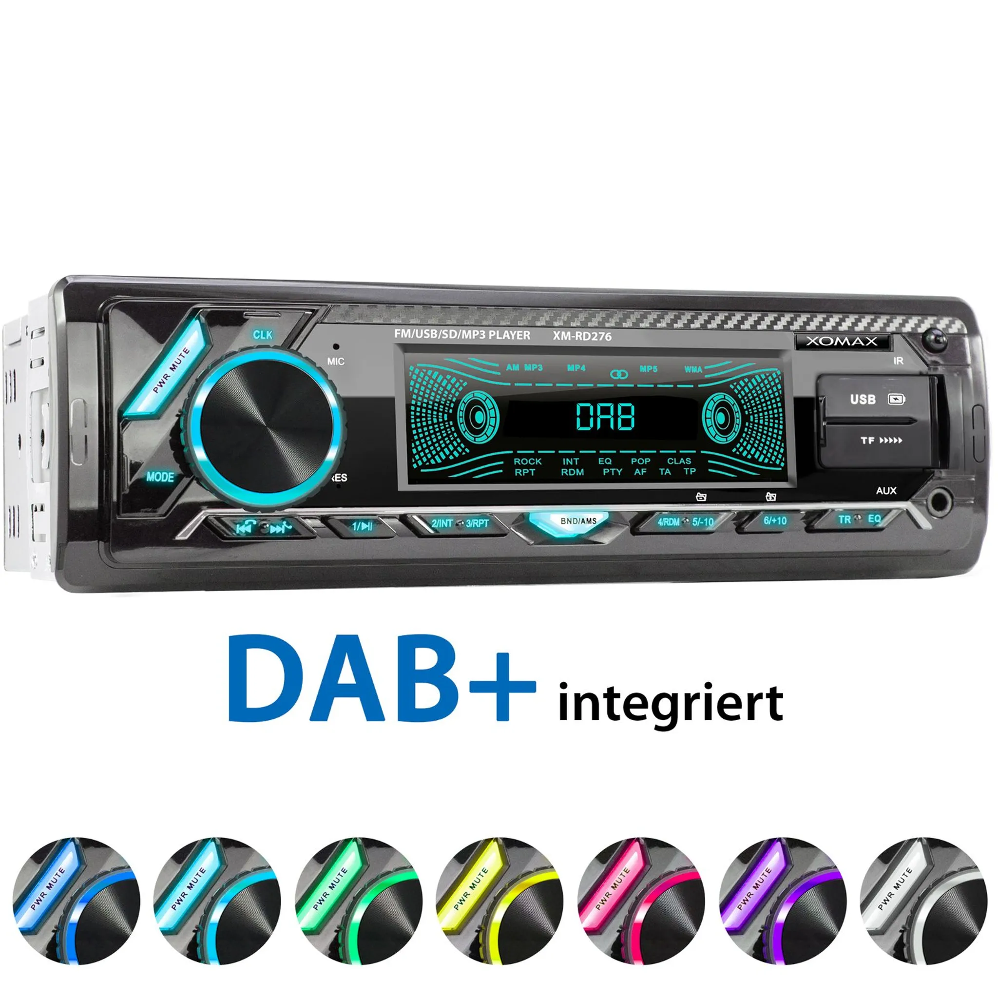 Caliber RMD060DAB-BT Autoradio Bluetooth®-Freisprecheinrichtung