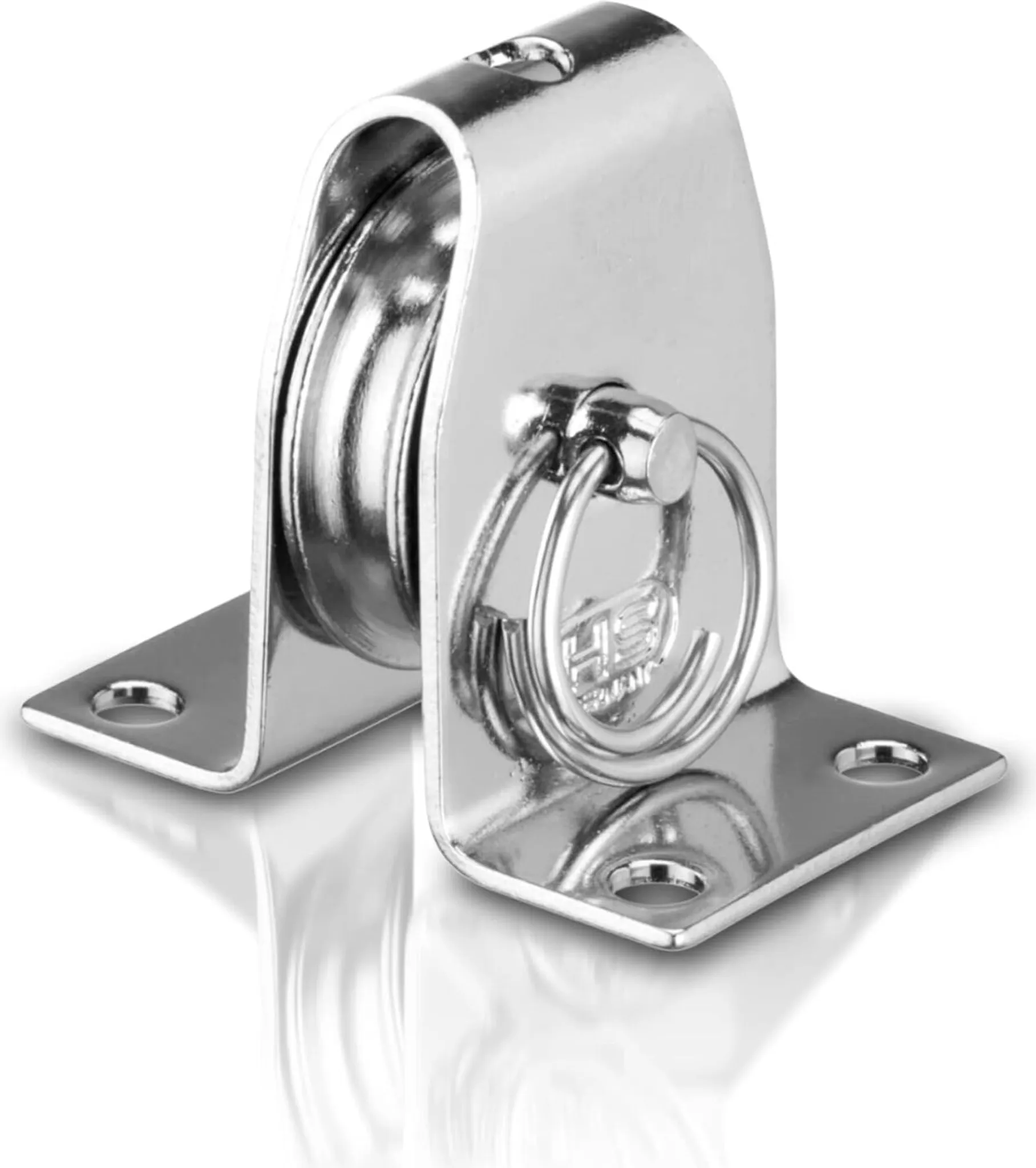 Umlenkrolle Aus Edelstahl – 25/32/50 Mm Ø, 360° Drehbare Öse – Für Seile Bis 14 Mm – Stabil & Rostfrei – Für Boot & Co.