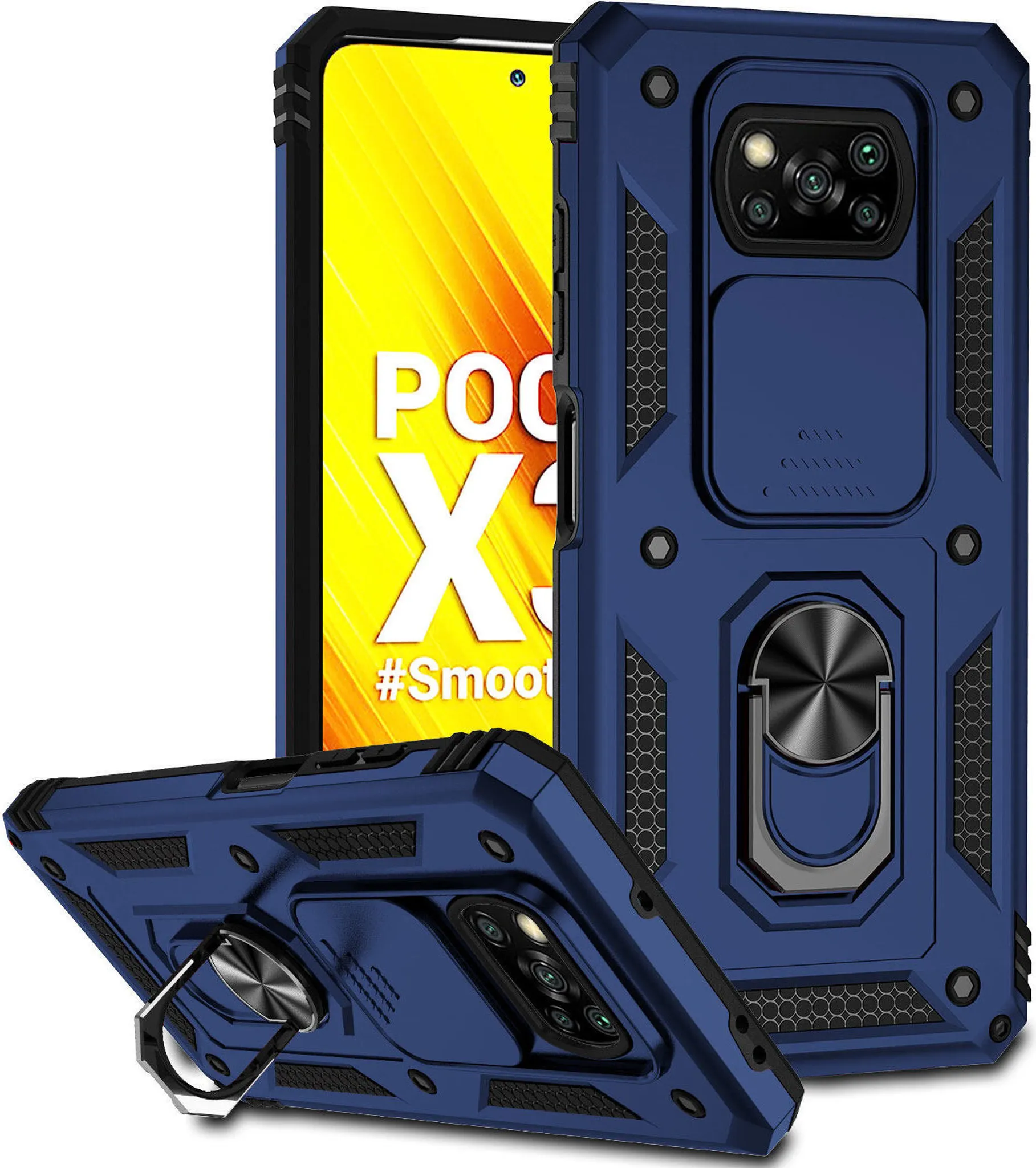 Custodia Xiaomi Poco F5 Pro – Cover Militare TPU + PC Con Supporto Pieghevole – Verde - 3
