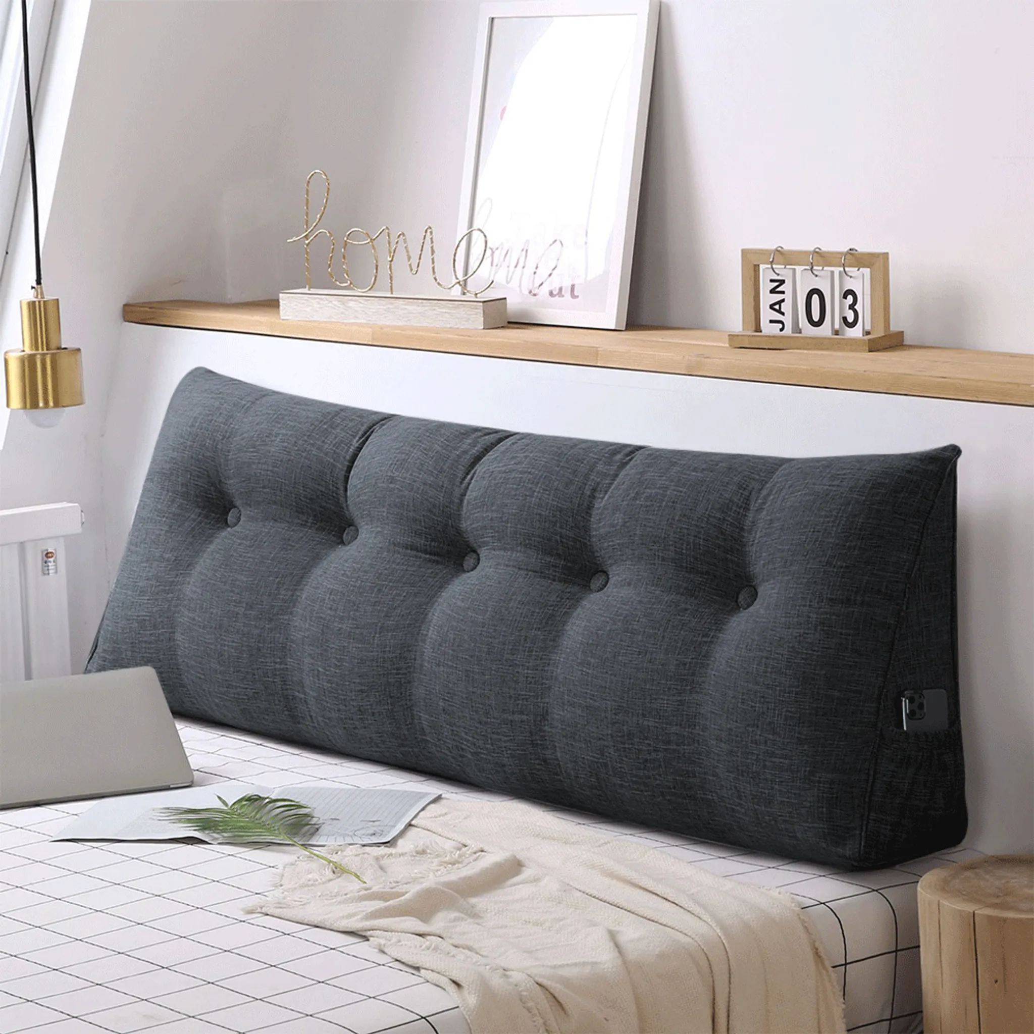 Rückenkissen Bett 140 BNCKTRD Rückenkissen Lesekissen Für Bett Und Couch, Rückenlehne Großes Kissen