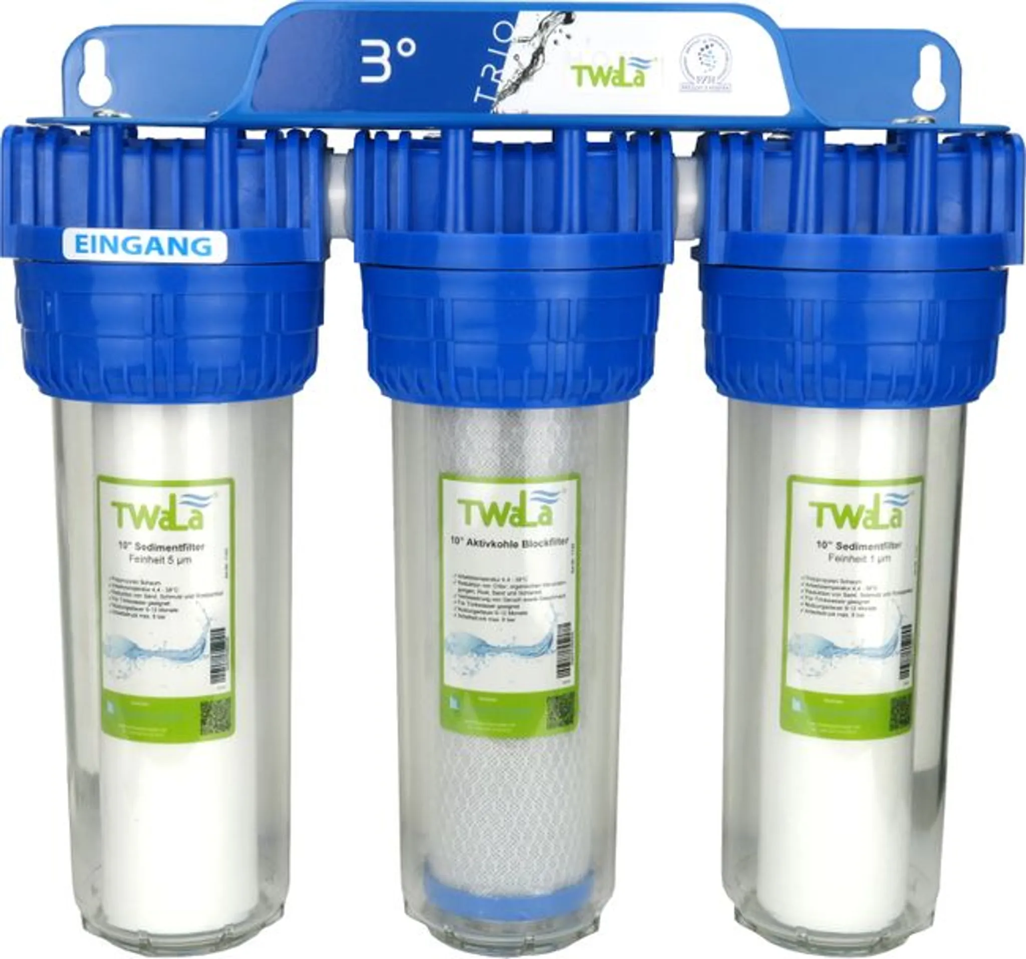 Filtergehäuse Set 10  mit 1/4 Innengewinde Wasser Anschluß , Filter  Gehäuse als Wasserfilter Osmoseanlage Umkehrosmose Osmose Filteranlage