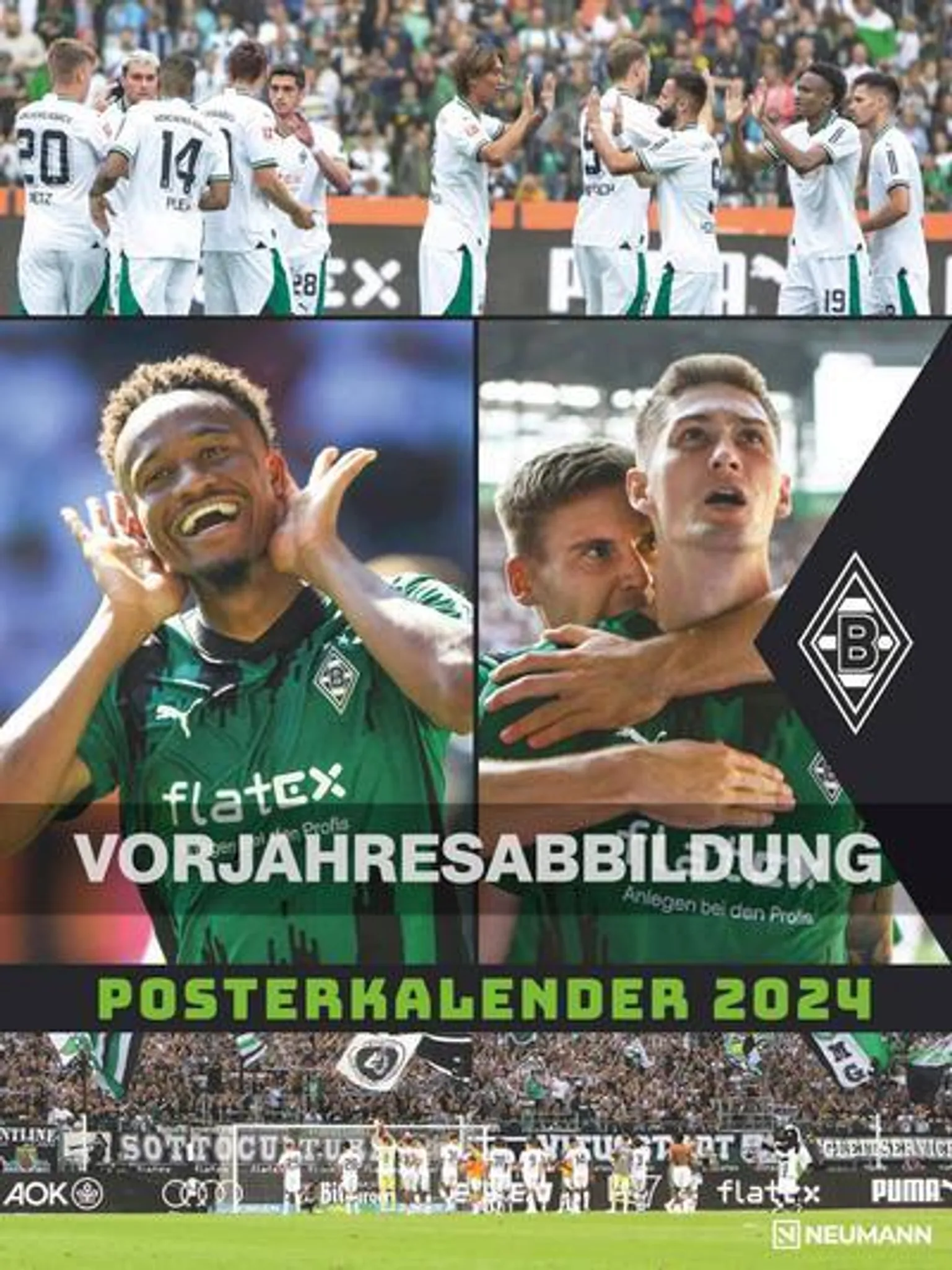 Borussia Mönchengladbach 2025 Wandkalender XL