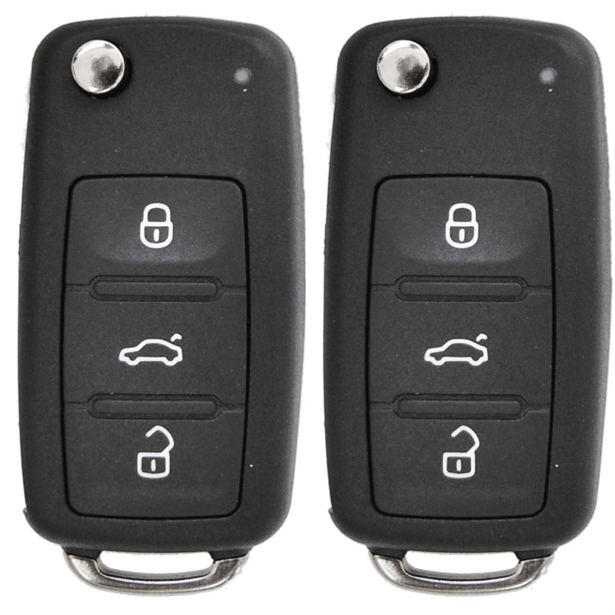 Auto Schlüssel Funk Fernbedienung 1x Gehäuse 3 Tasten + 1x Rohling  kompatibel für VW SEAT Skoda ab 11/2009: : Elektronik & Foto