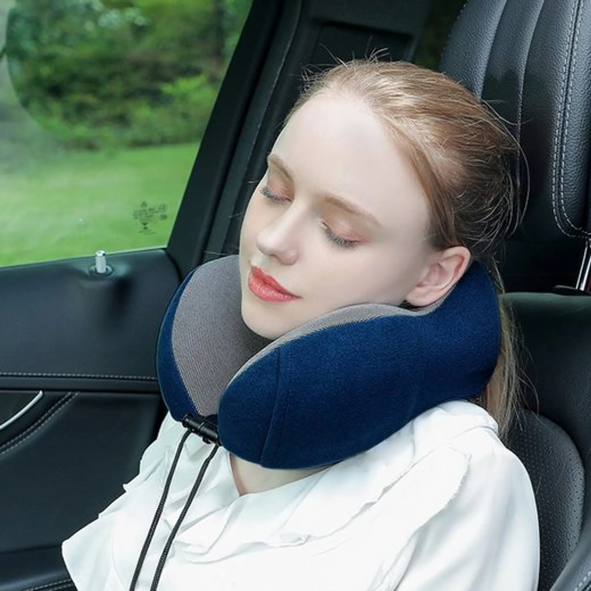 Autositz-Nackenkissen, ergonomisches Design, Kopfstütze