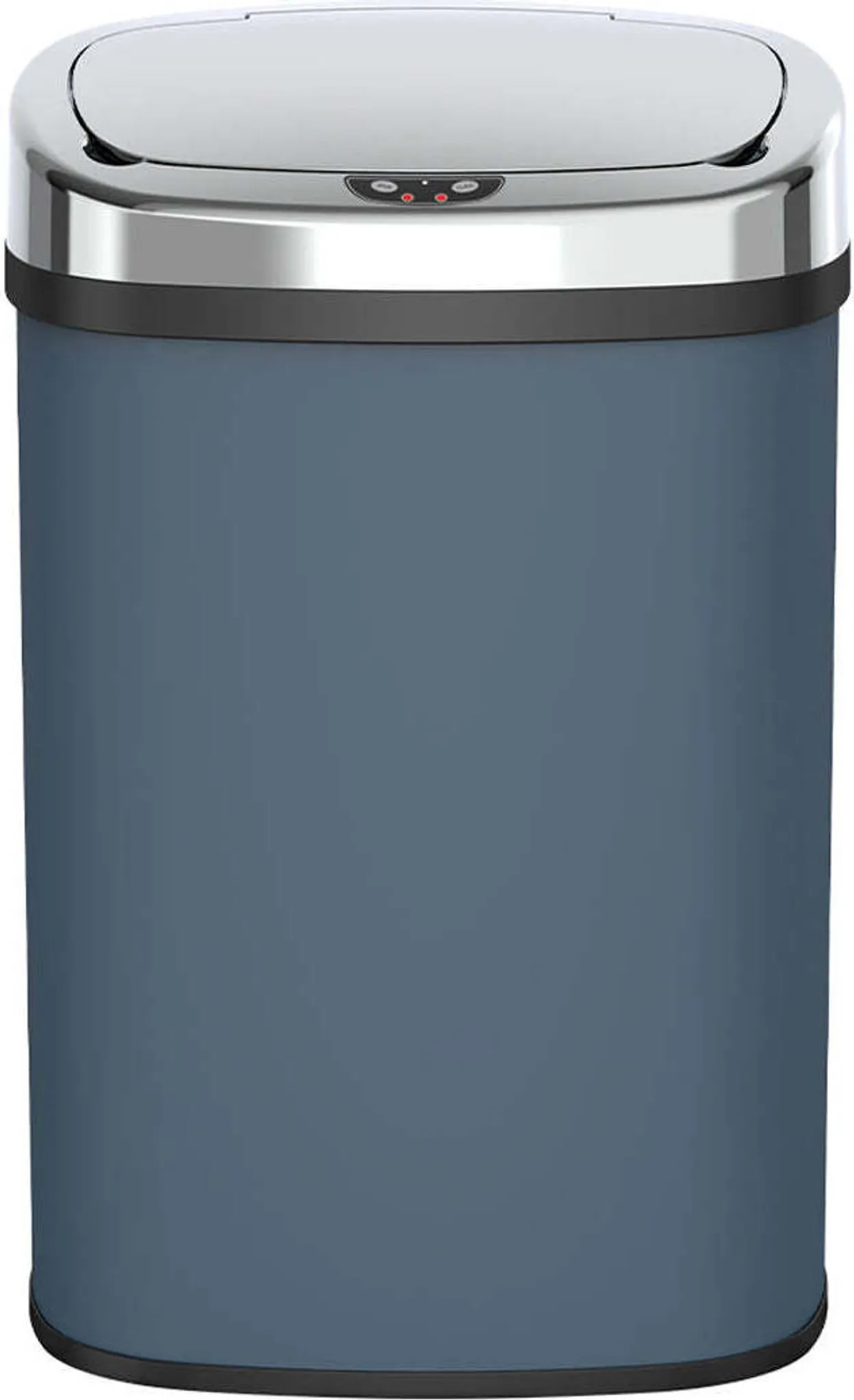 Roestvrij Staal Zwart Mat Kitchen Move Poubelle Automatique Majestic - 68l - Inox Avec Cerclage à Vuilnisbak Voetsensor Batterijen