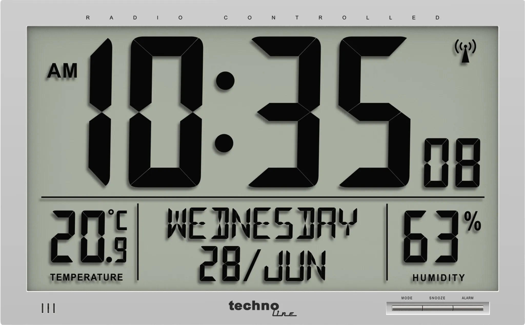 technoline Horloge murale WS 8009 digitale Horloges murales