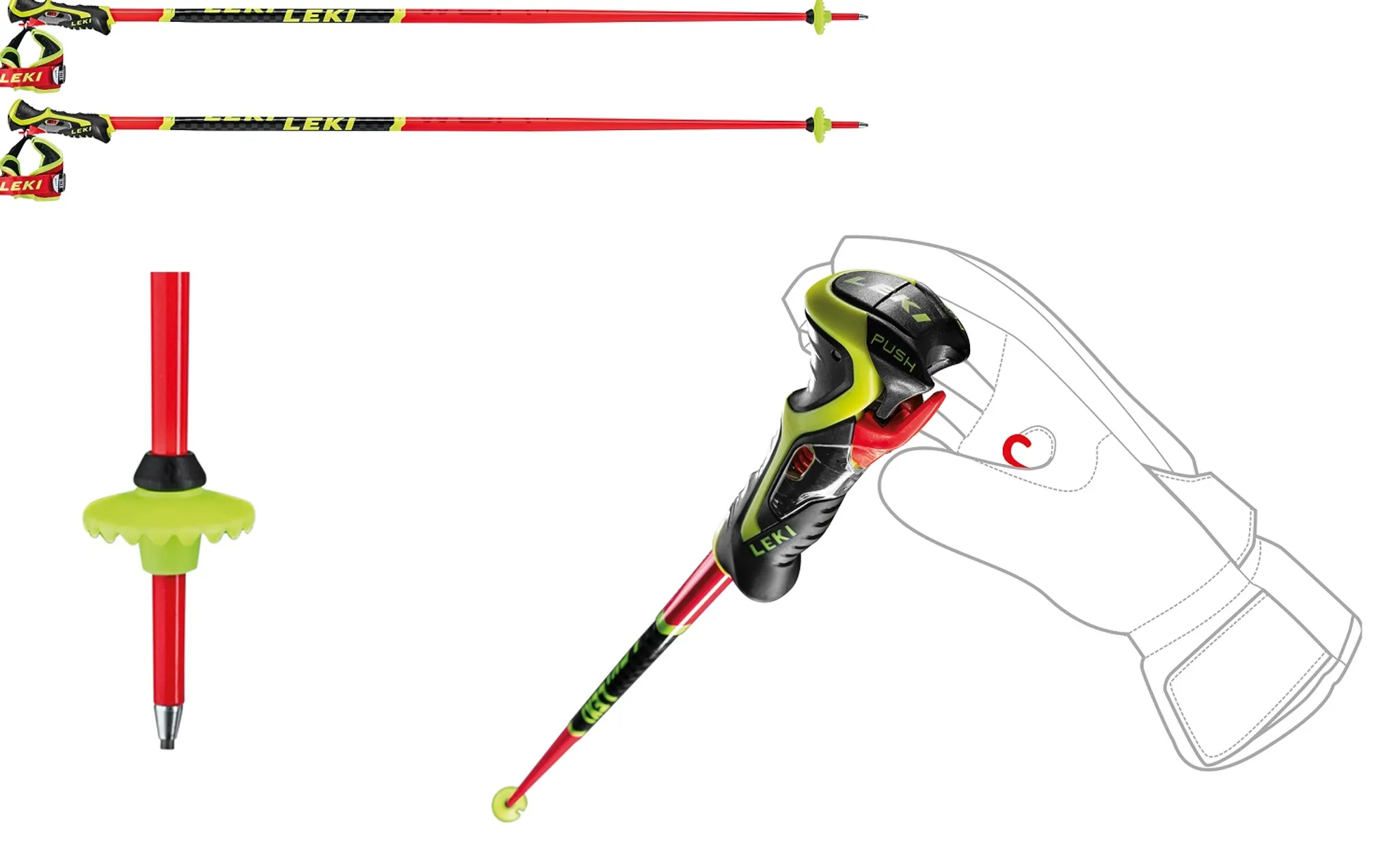 LEKI WCR COMP LITE 3D TRIGGER 3D 105cm - スキー