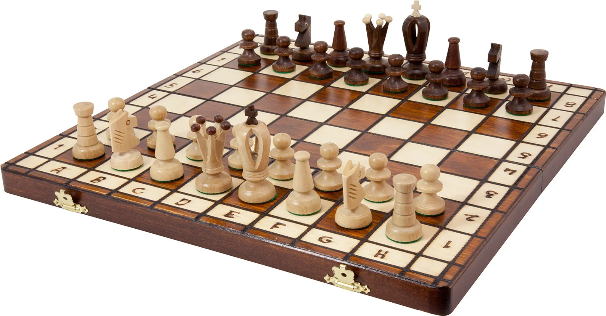 Holz Schach Set Faltbare Magnetischen Große Board Mit 32 Schach