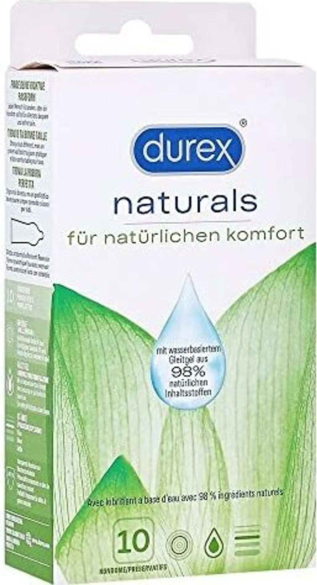 Durex Naturals - Kondome aus natrlichen Inhaltsstoffen, Durex Naturals - Kondome aus natrlichen Inhaltsstoffen,