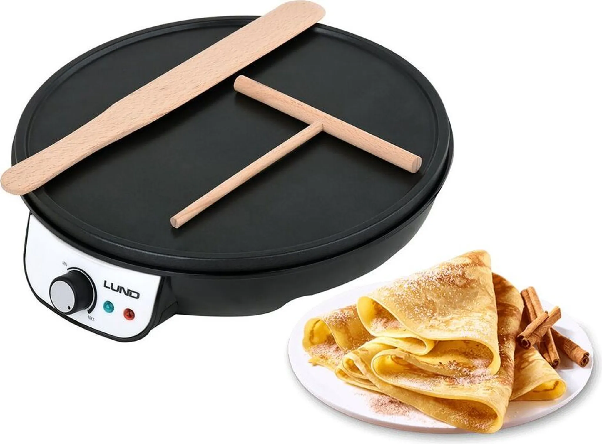 Levkitch Mini Pfannkuchen Maschine - 50 Löcher 45mm | 1700W Elektro Baker | Temperatur 50-300°C Zeitsteuerung