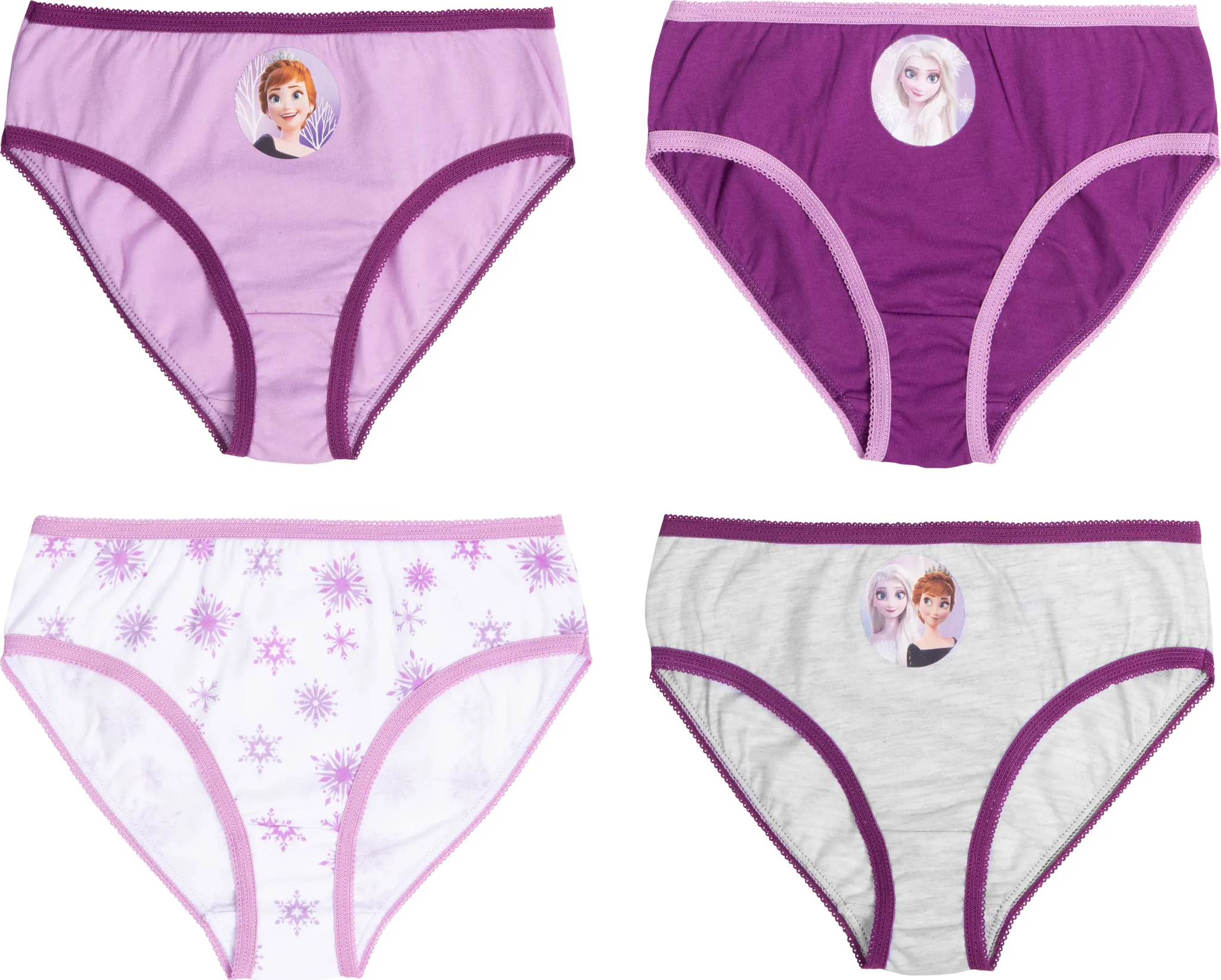 10 Mutande Bambina Slip Hipster PRINCESS – Cotone, Multicolore – LOREZA