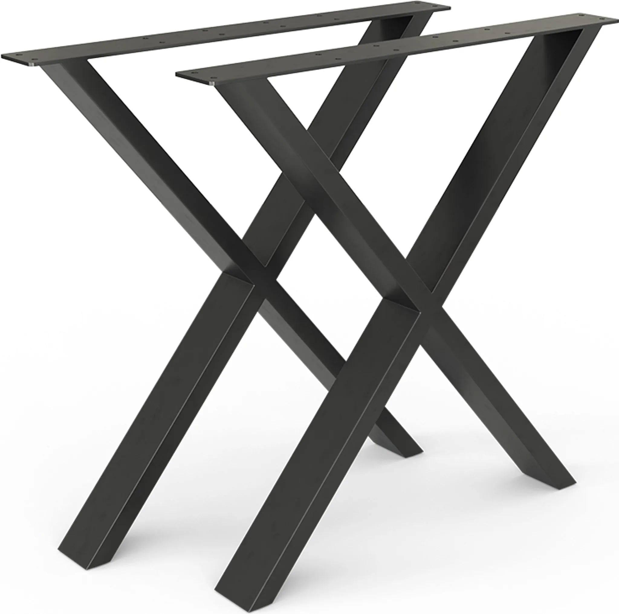 Produktbild von GGMMÖBEL Milan Esstischgestell – Stahl, Pulverbeschichtet, 72 Cm Höhe, Bodenmontage