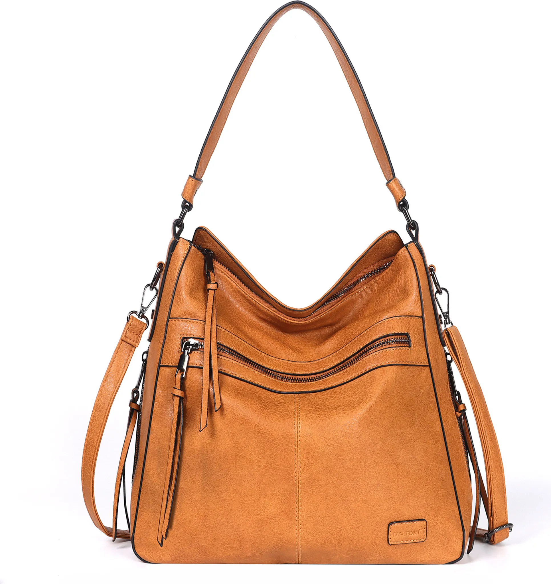 Molshine Damen Handtaschen Set Aus Veganem Leder - 4-teiliges Set Mit Umhängetasche & Geldbörse (Gold) - Für Büro, Reise & Alltag