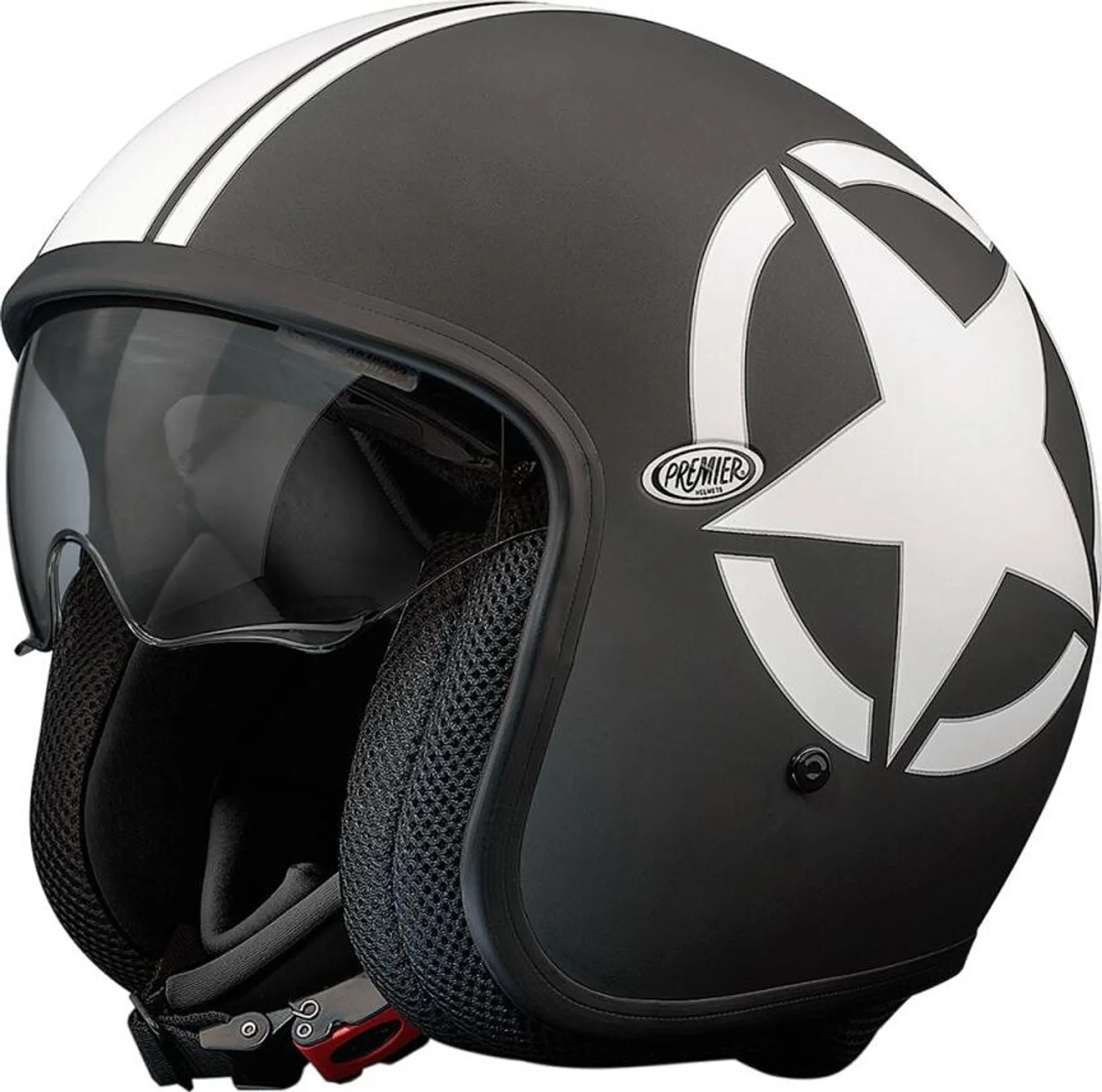 Casque Motocross Premier Trophy MX DO92 – Design Graphique, Taille M, Neuf, Style Rétro Vintage