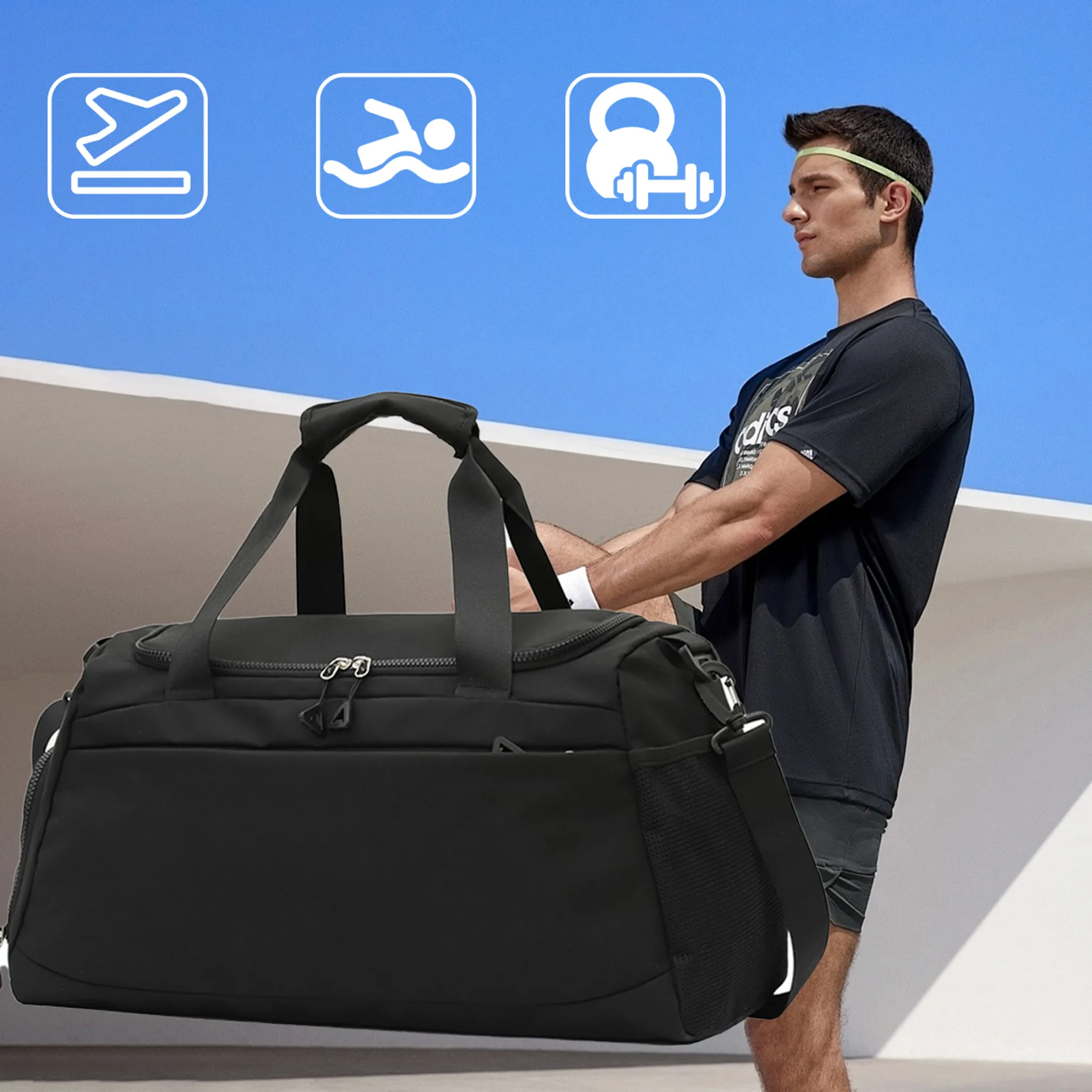 IMucci Wasserdichte Kordelzug-Tasche - Nylon, Faltbar, Für Sport & Reisen