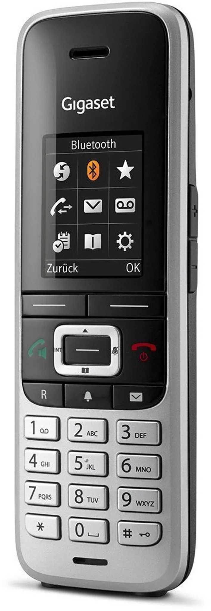 Graphit Plug-Type C EU Alcatel Gigaset SL750H PRO DECT telephone handset Schwarz 