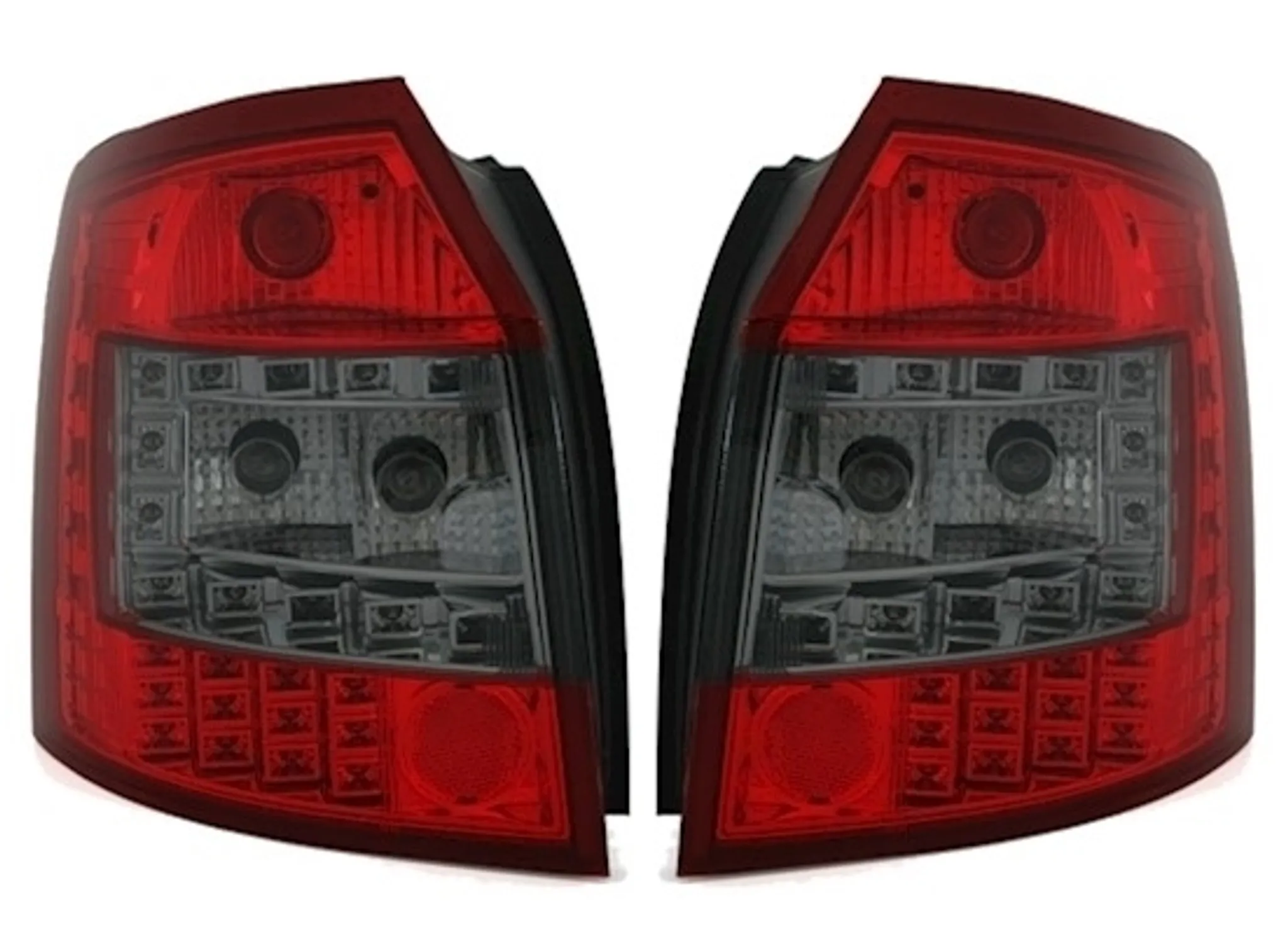 Eagle Eyes LED Rückleuchten Set Rot Smoke für Audi A4 Avant 8E B6, Bj.  2001-2004