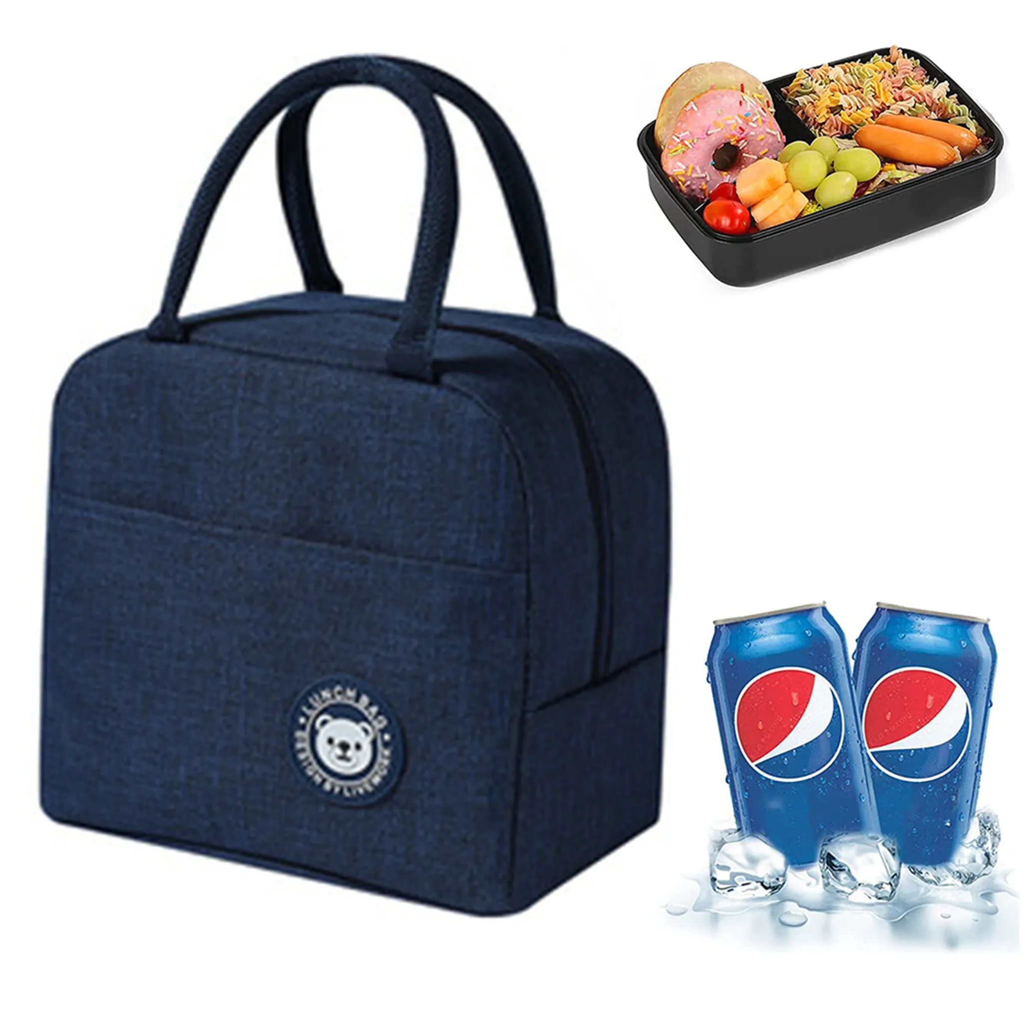 6L Lunch-Kühltasche, tragbare isolierte Lunchbox, wasserdichte isolierte  Lunchtasche, Lunchtasche für Damen, Herren, Kinder, Schule, Büro