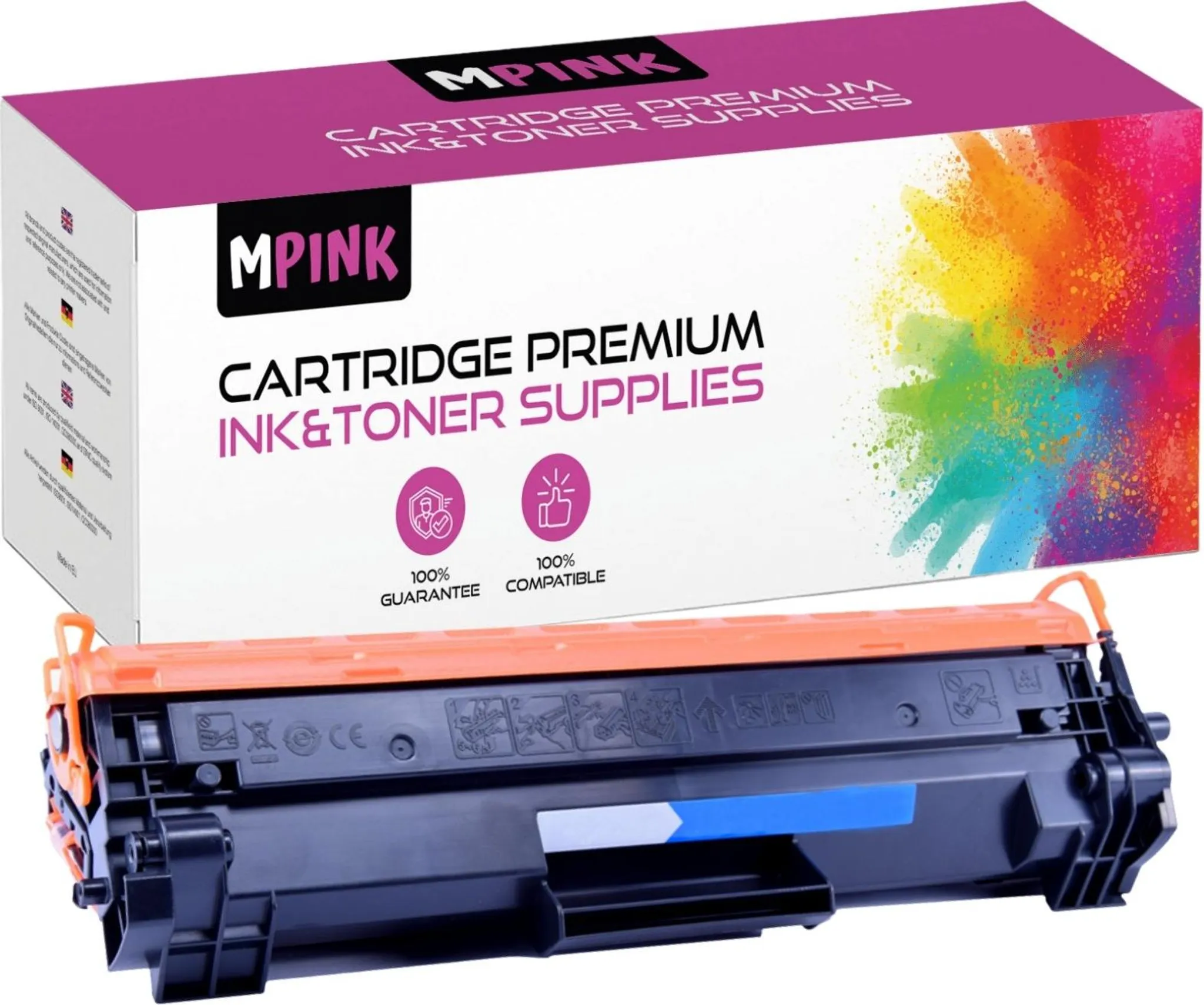 Tóner Compatible HP Pack 4 Tóneres XL Negro BK Compatibles Con HP 44A CF244A Para LaserJet Pro M15a M17a M28a Y Más Toner Hp Laserjet Pro M15w - Foto 2