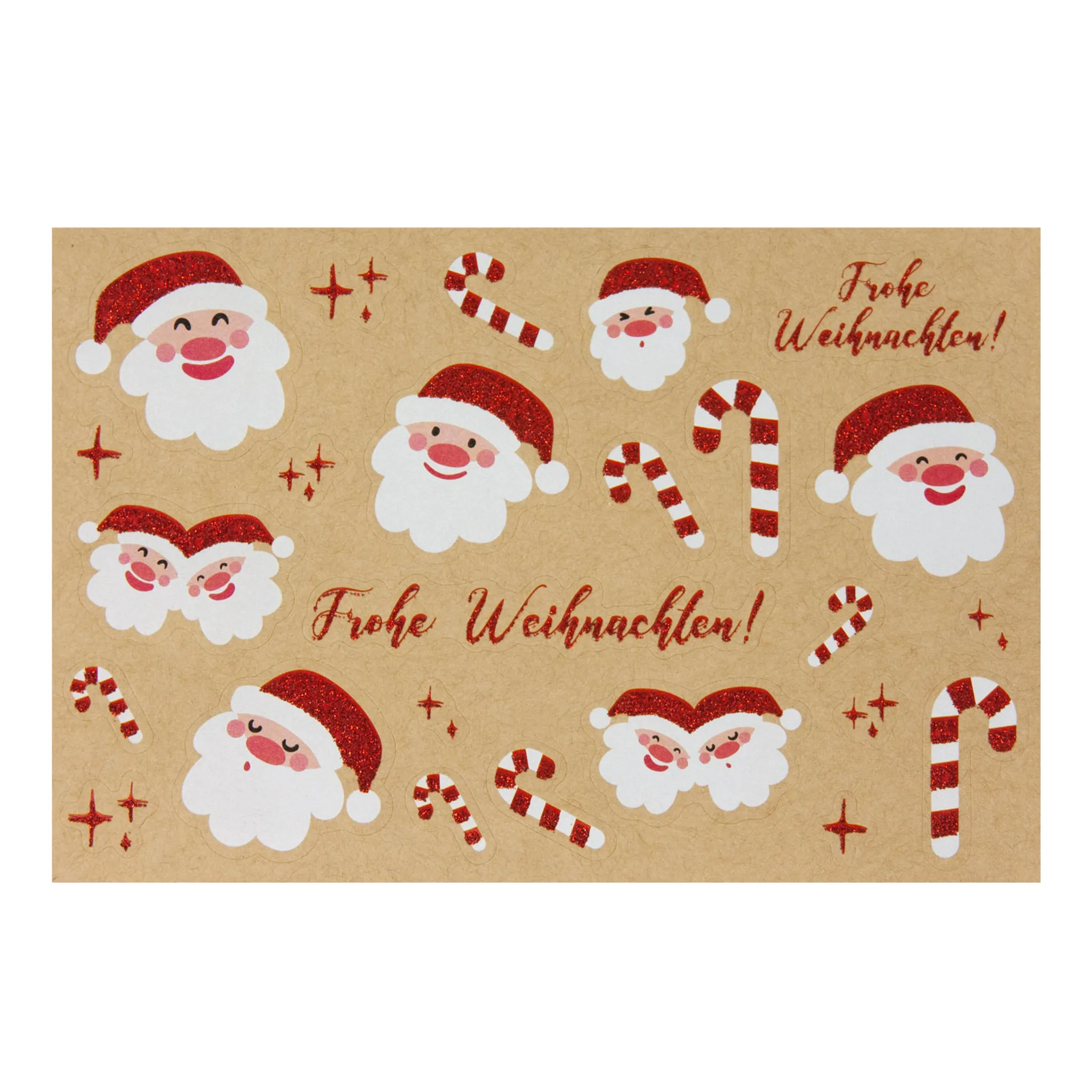 24 Weihnachtsgruß Sticker Frohe Weihnachten Aufkleber Deko für Weihnachten  Weihnachtsdeko zum Basteln