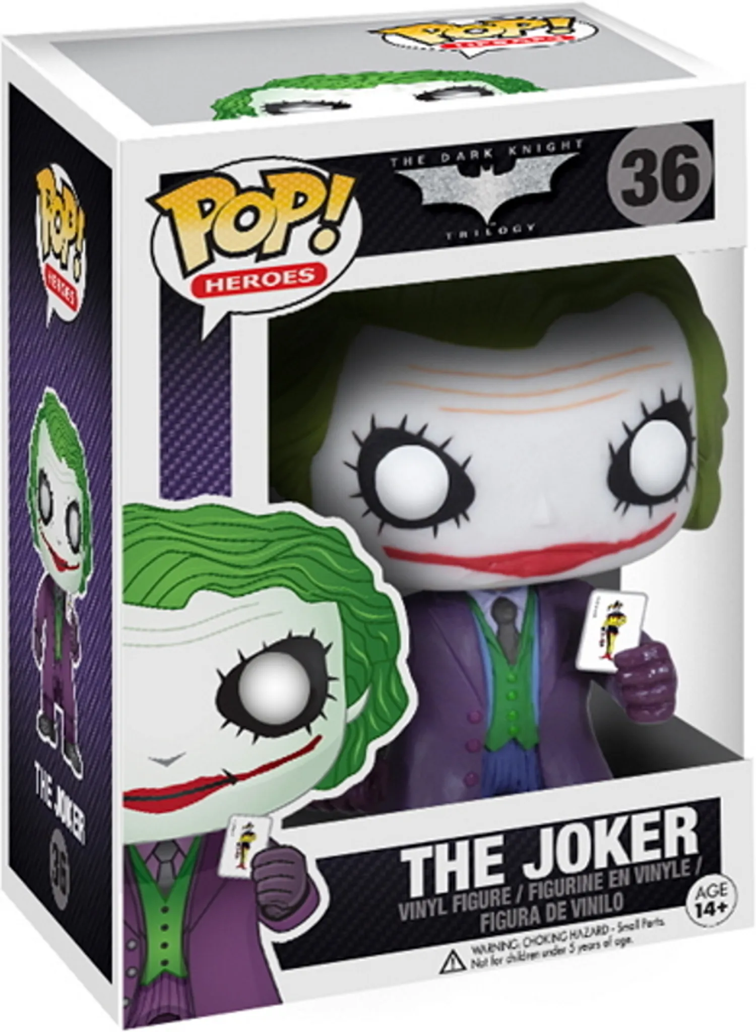 10 The Joker Dark Knight Trilogy Funko Pop #334 Heroes Batman's Nemesis  New!