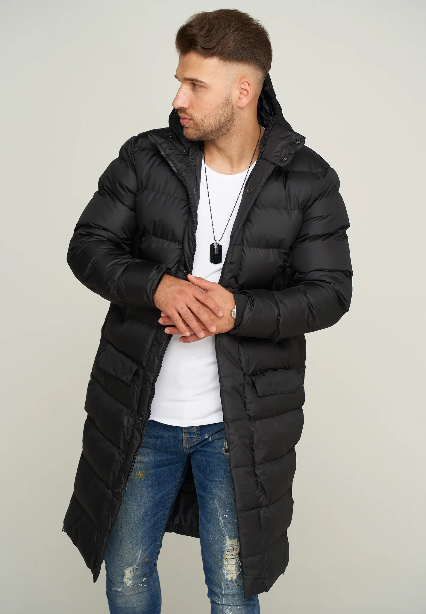 SOULSTAR Herren Parka S2JURGA mit Kapuze warme Winterjacke