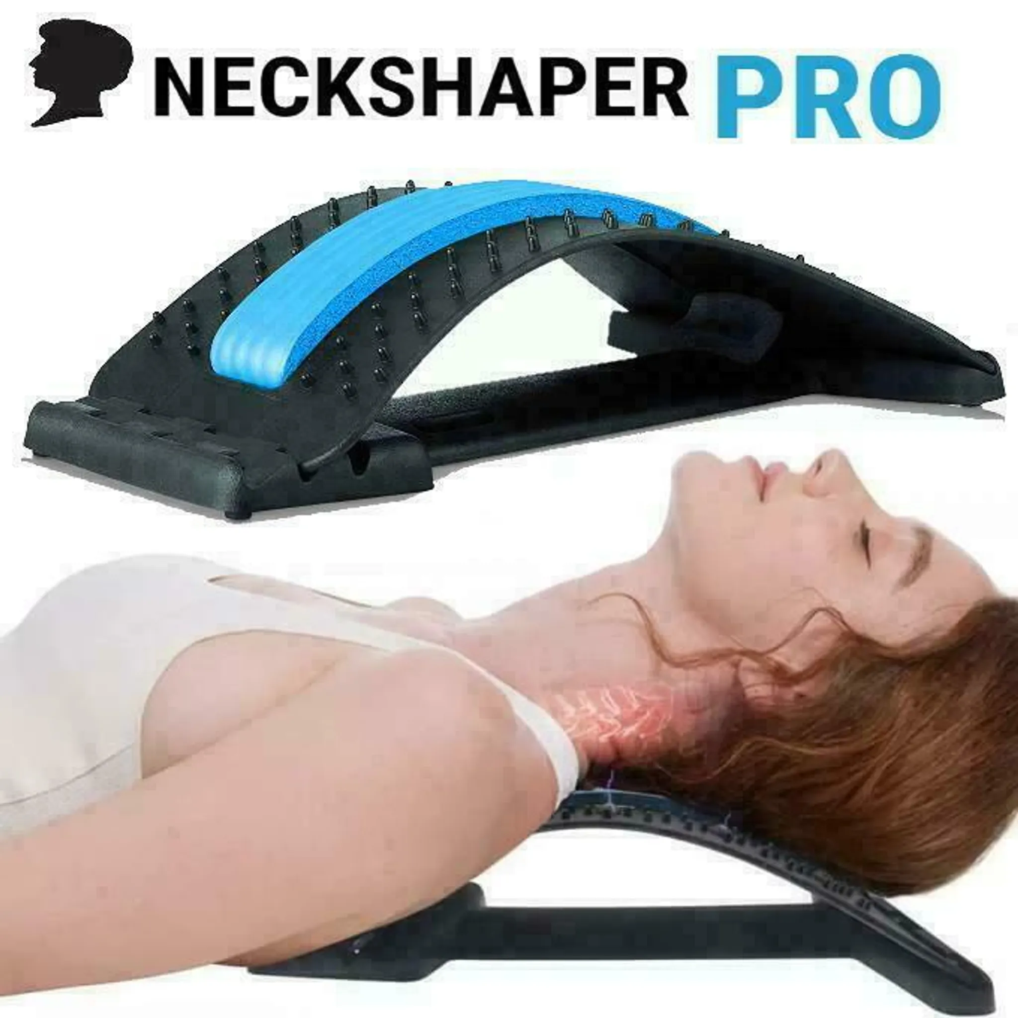 Nackenstrecker Rückenstrecker Nackenstütze Massagegerät